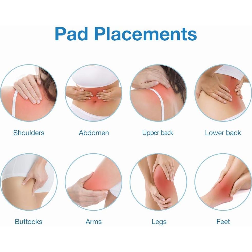 Easy@Home Estimulador Muscular TENS EHE010 con Pantalla LCD