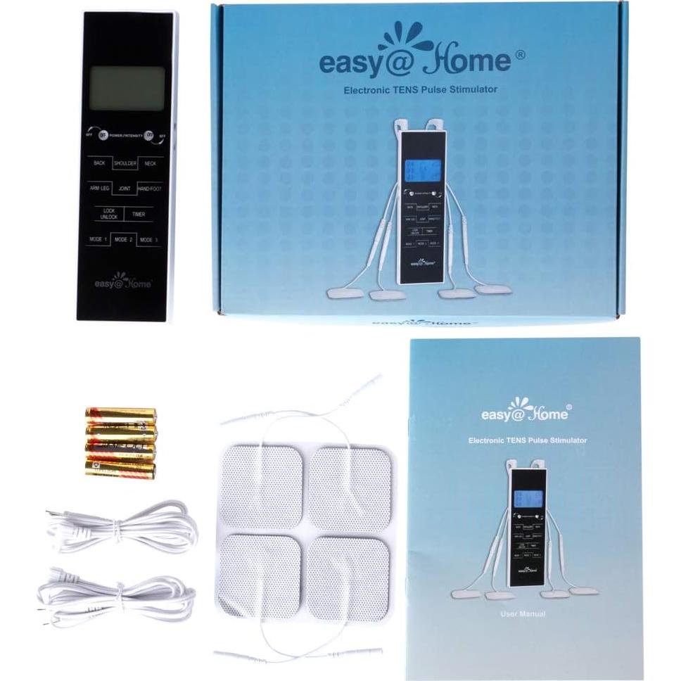 Easy@Home Estimulador Muscular TENS EHE010 con Pantalla LCD