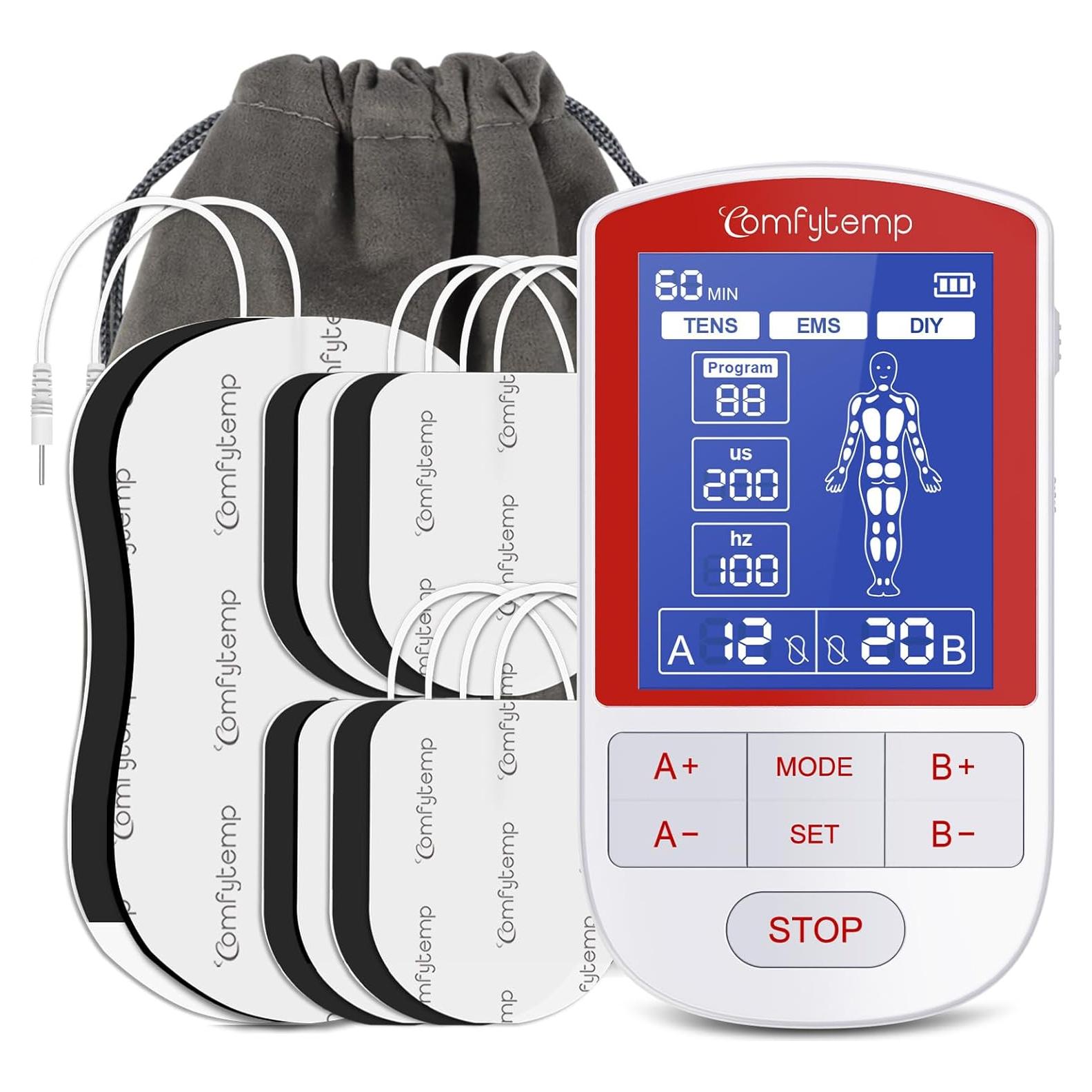 Estimulador Muscular TENS Comfytemp K6155 con 20 Modos