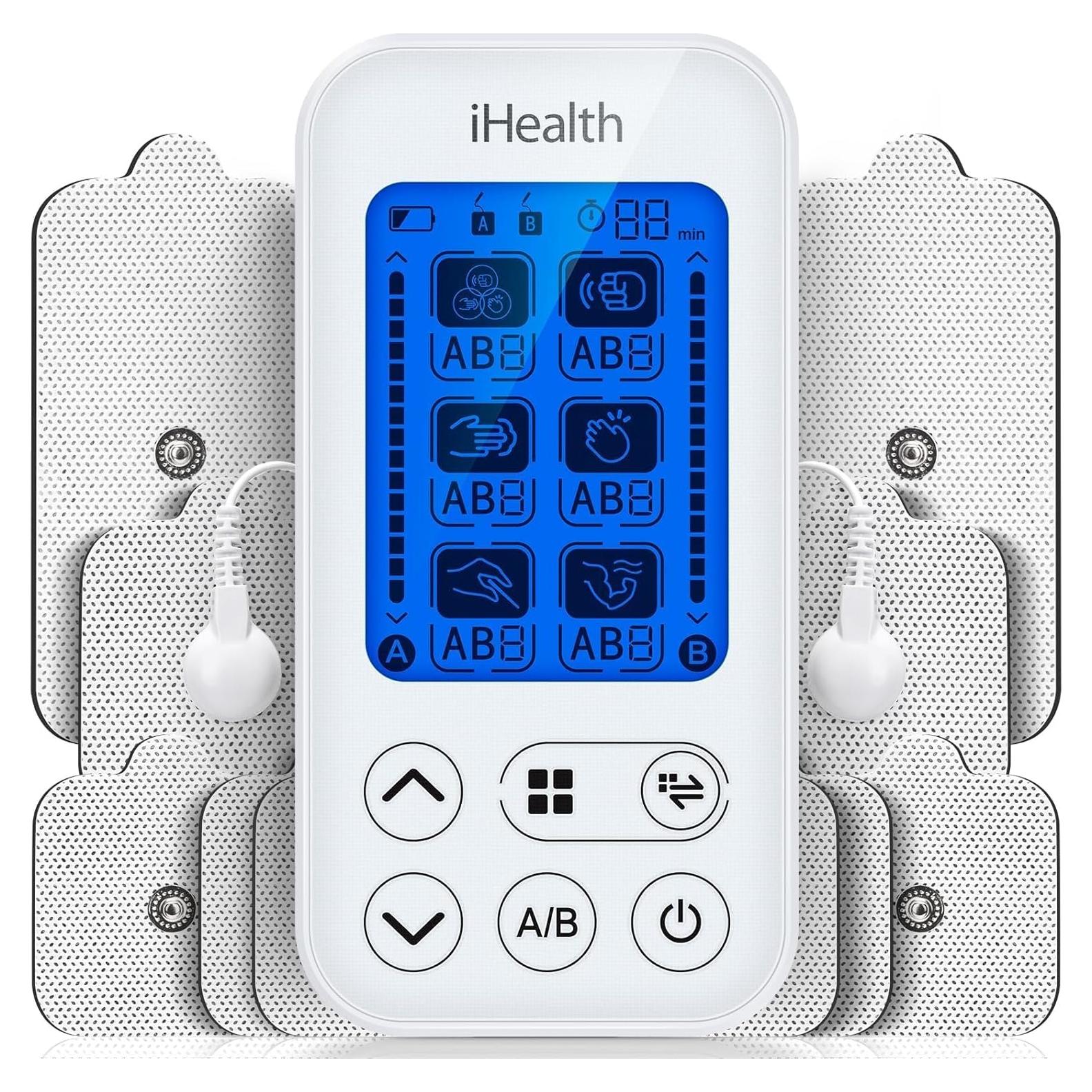 iHealth Estimulador Muscular TENS Doble Canal - Alivio Personalizado