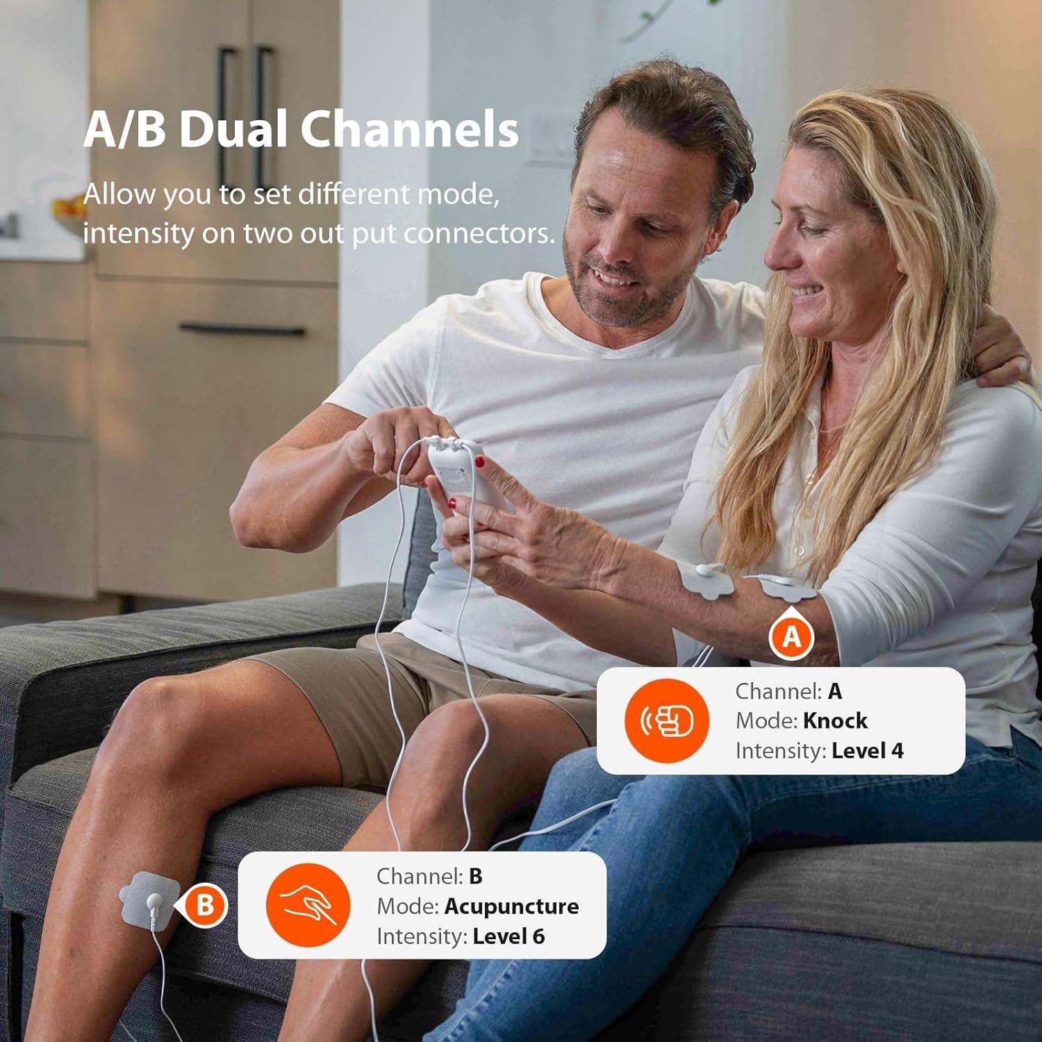 iHealth Estimulador Muscular TENS Doble Canal - Alivio Personalizado