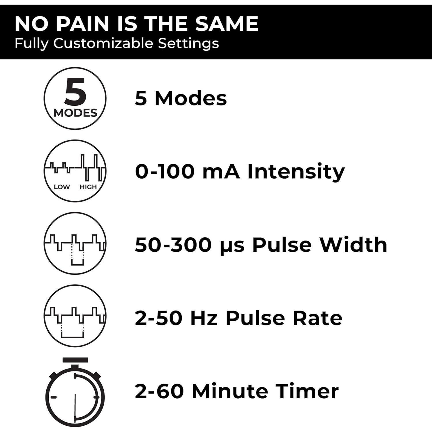 Estimulador Muscular TENS 7000 con 48 Almohadillas Electrodos