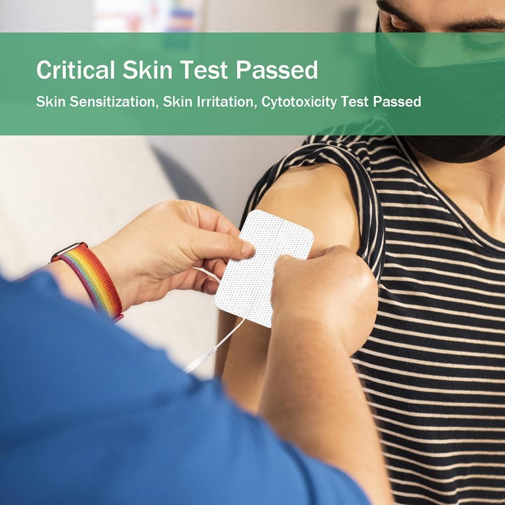 Electrodos TENS Reutilizables 32Pcs 5x5cm Grozav