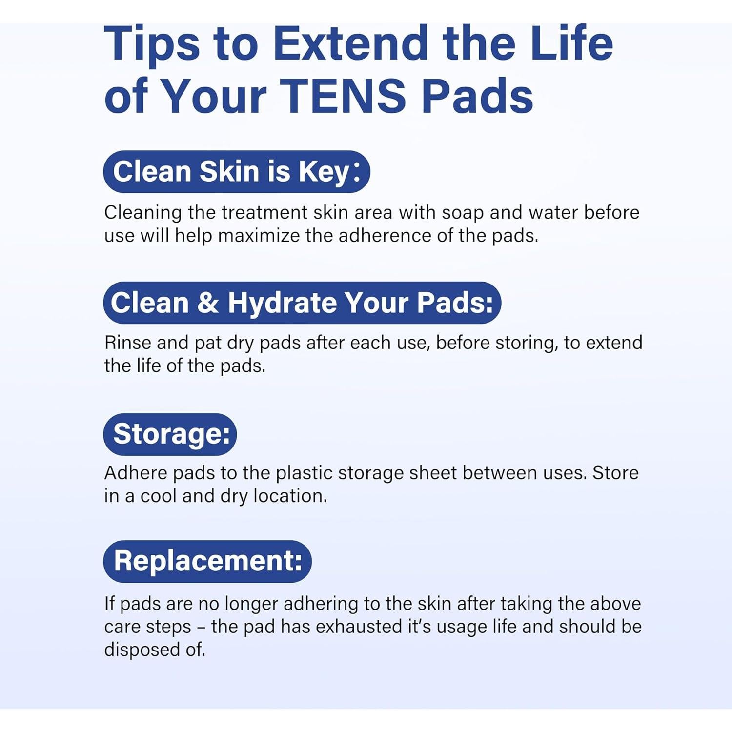 Almohadillas Electrodos TENS LotFancy 22PCS Reutilizables 7.5x4.5cm