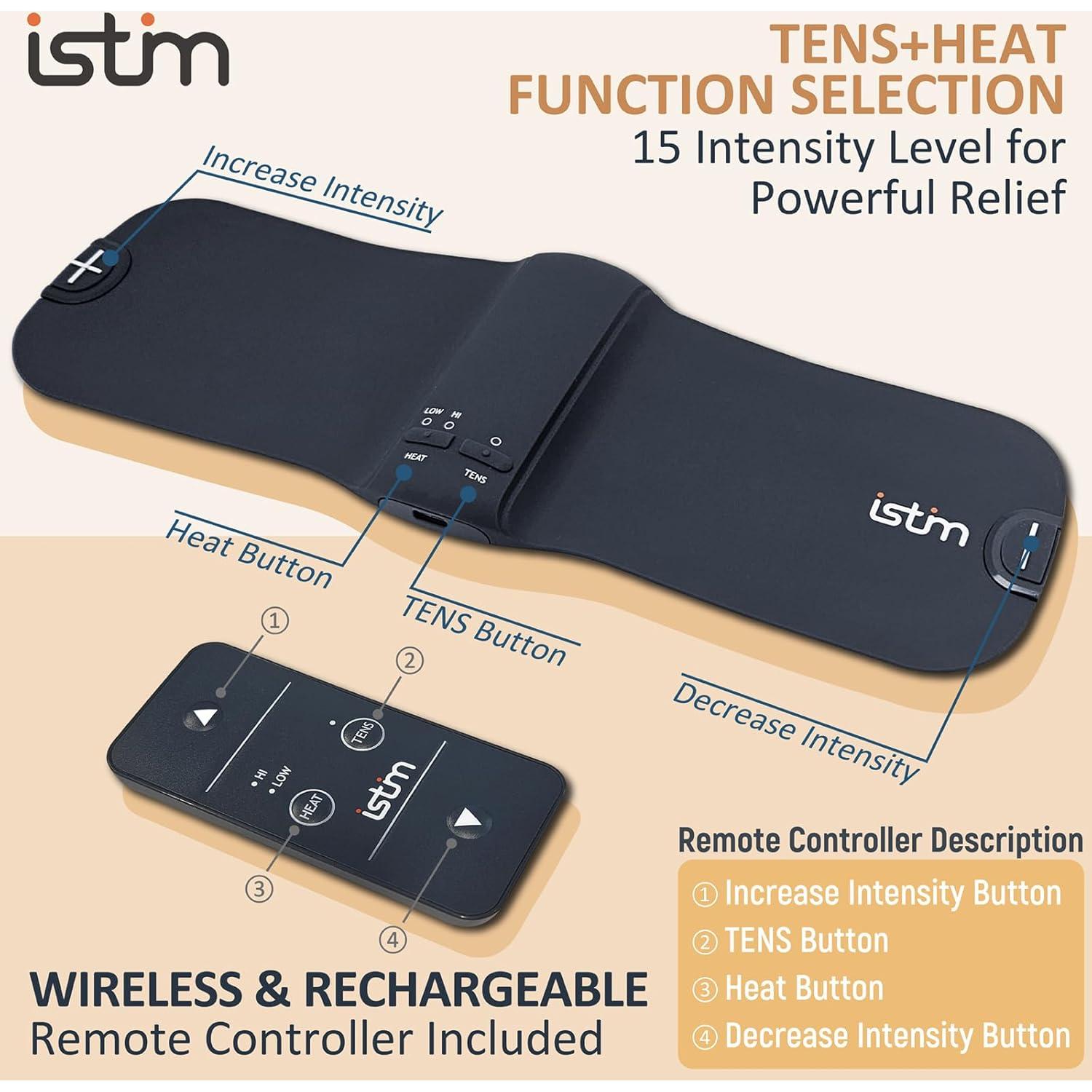iStim X1 Estimulador Muscular TENS Inalámbrico con Calor