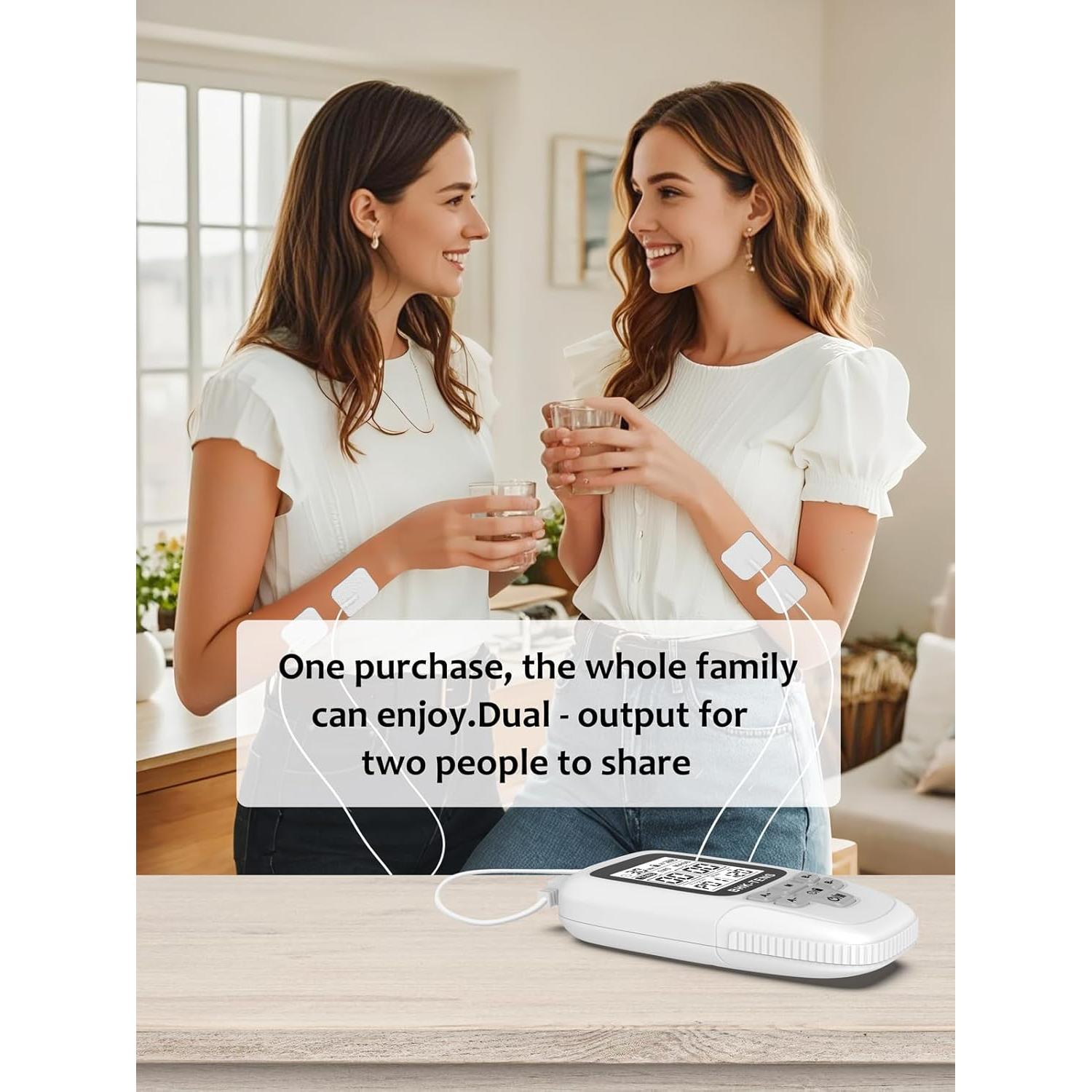 Máquina Estimuladora Muscular TENS EMS BHK-TENS 24 Modos