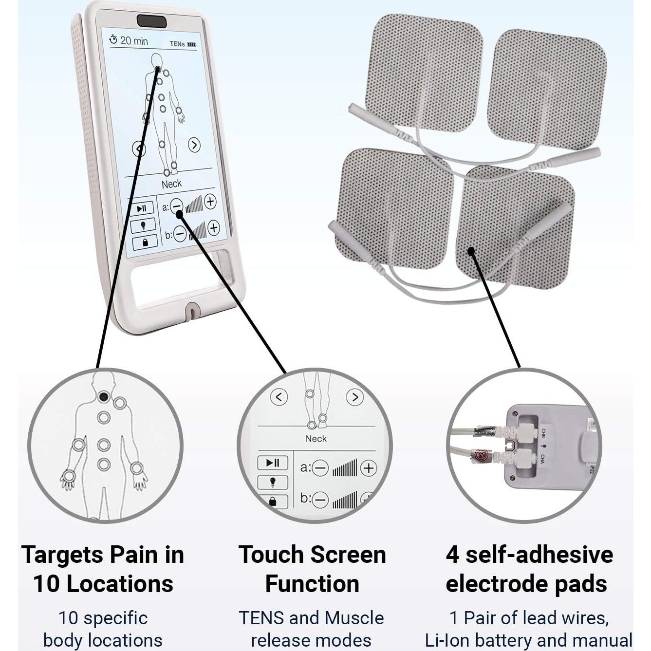 Masajeador TENS y EMS Touch Stim - Estimulador Muscular Avanzado