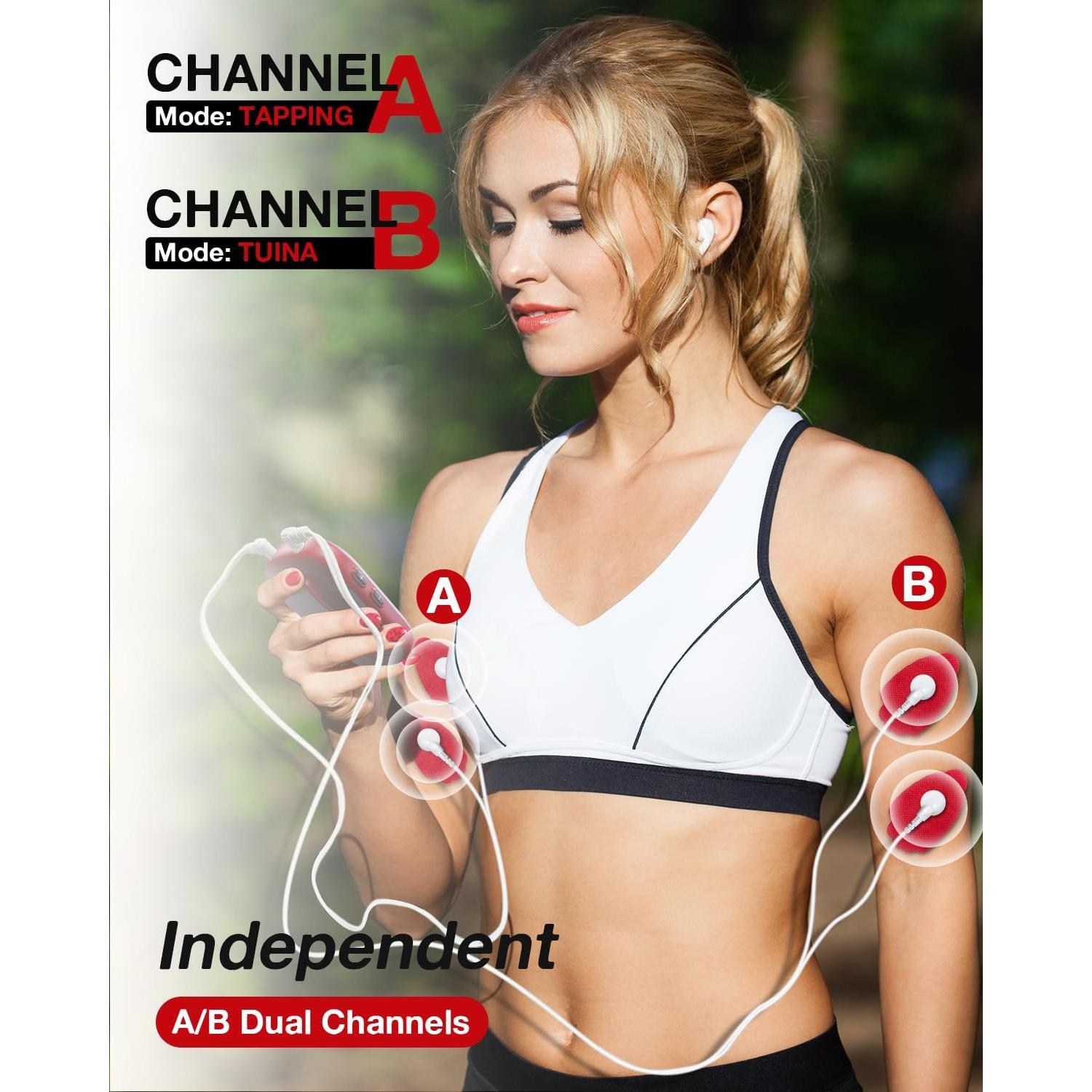 Estimulador Muscular TENS Uthlusty Doble Canal 24 Modos