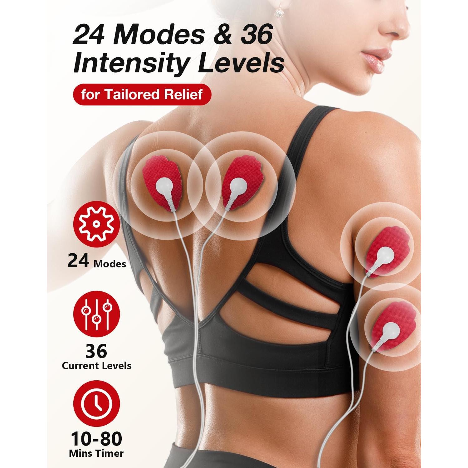 Estimulador Muscular TENS Uthlusty Doble Canal 24 Modos