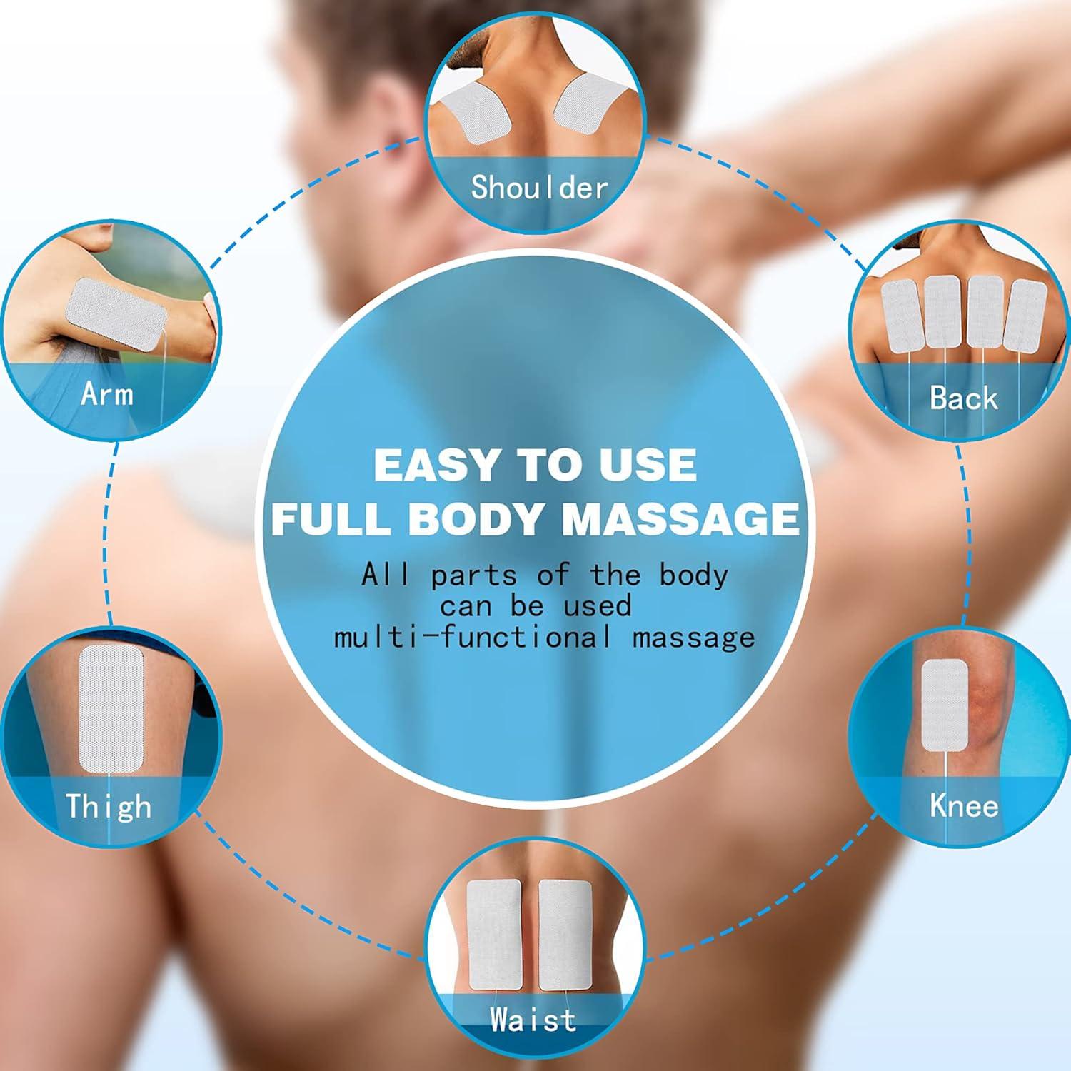 Almohadillas Electrodos TENS Reutilizables LYINIE 24 Pcs 5x10 cm