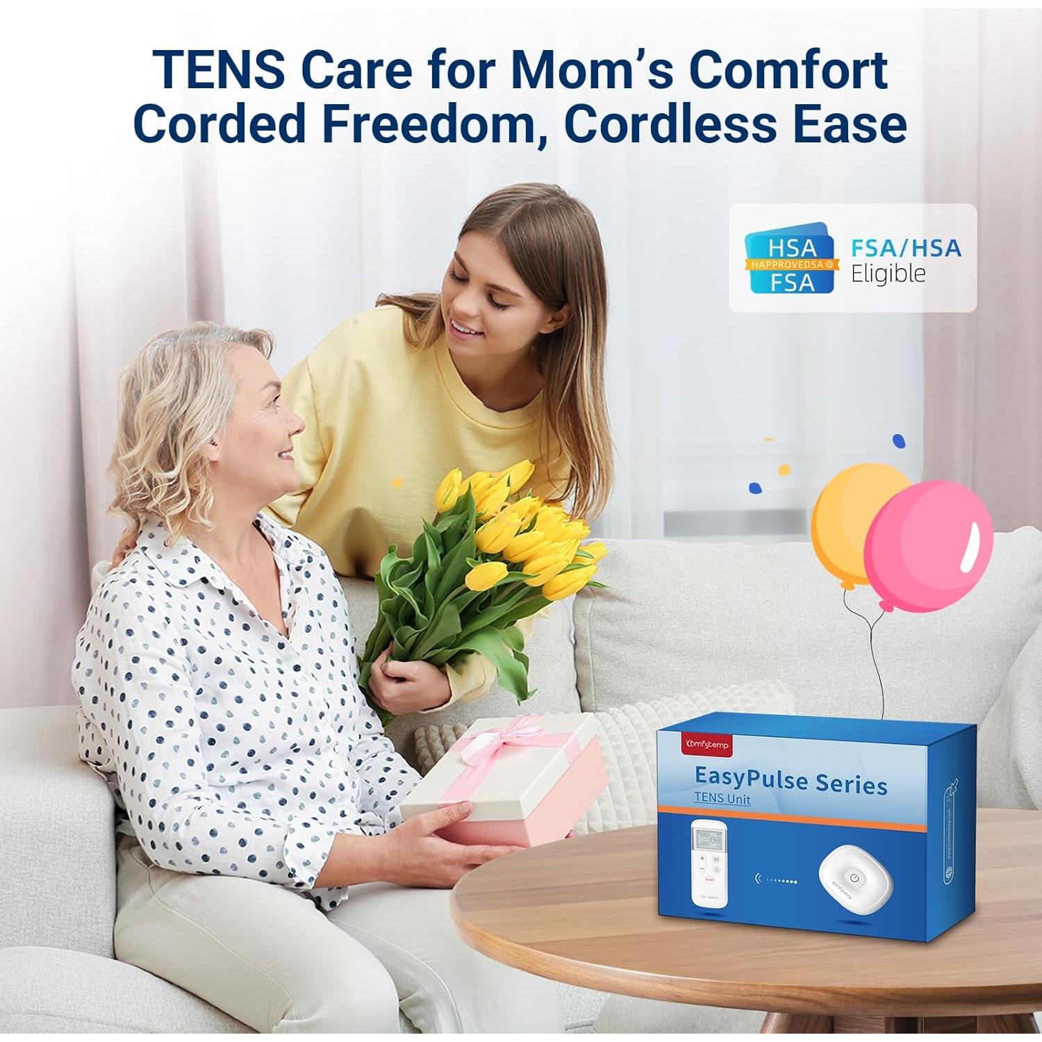 Comfytemp Estimulador Muscular TENS Inalámbrico K6123 15 Modos