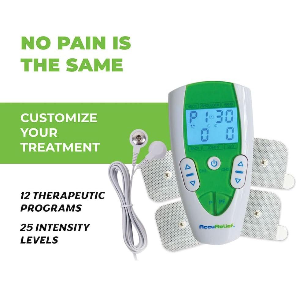 Estimulación Muscular TENS AccuRelief ACRL-3001 - Alivio Dolor Espalda y Cuello