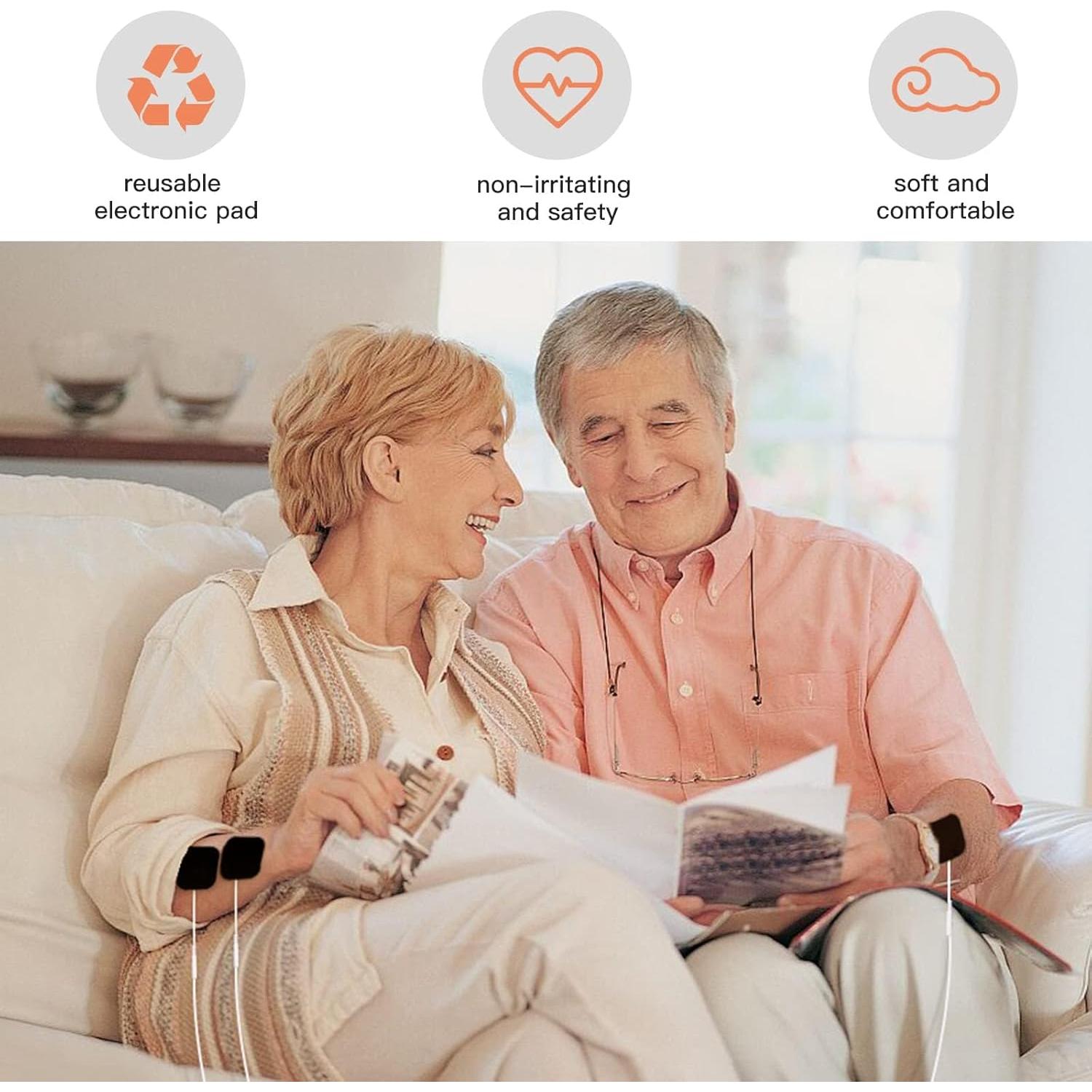 24 Almohadillas Reemplazo TENS Lanieney 5x5cm Reutilizables