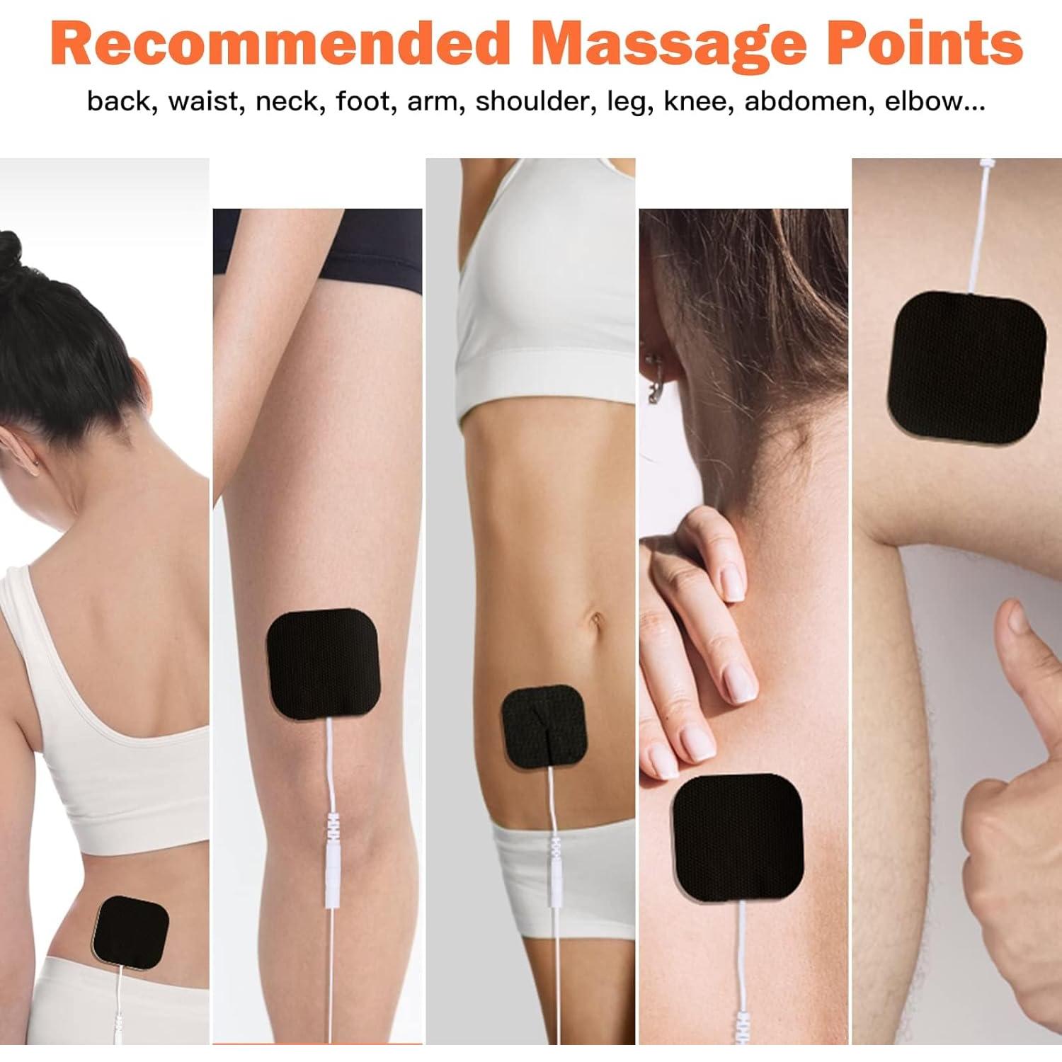 24 Almohadillas Reemplazo TENS Lanieney 5x5cm Reutilizables