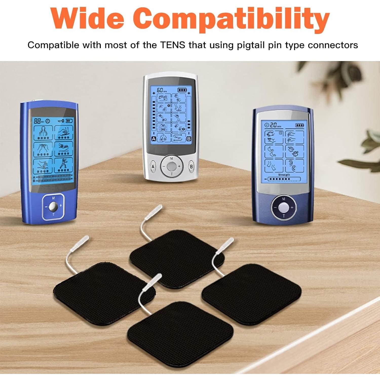 24 Almohadillas Reemplazo TENS Lanieney 5x5cm Reutilizables