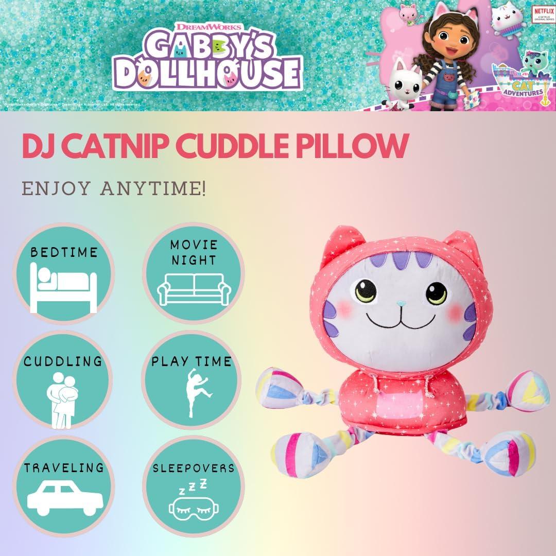 Almohada de Peluche DJ Catnip Gabby's Dollhouse 48 cm