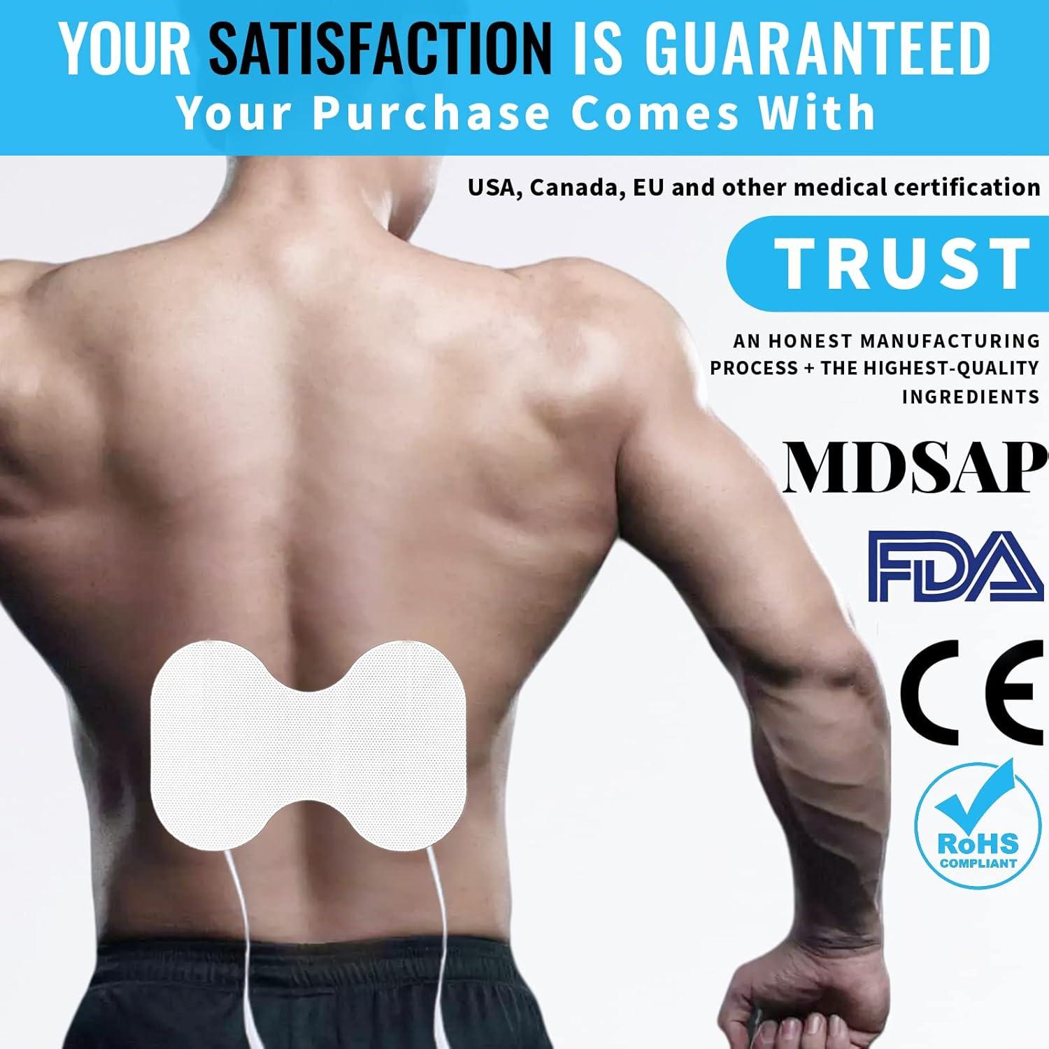 PADS de Reemplazo TENS Melede - 6 Electrodos Mariposa 10x15cm