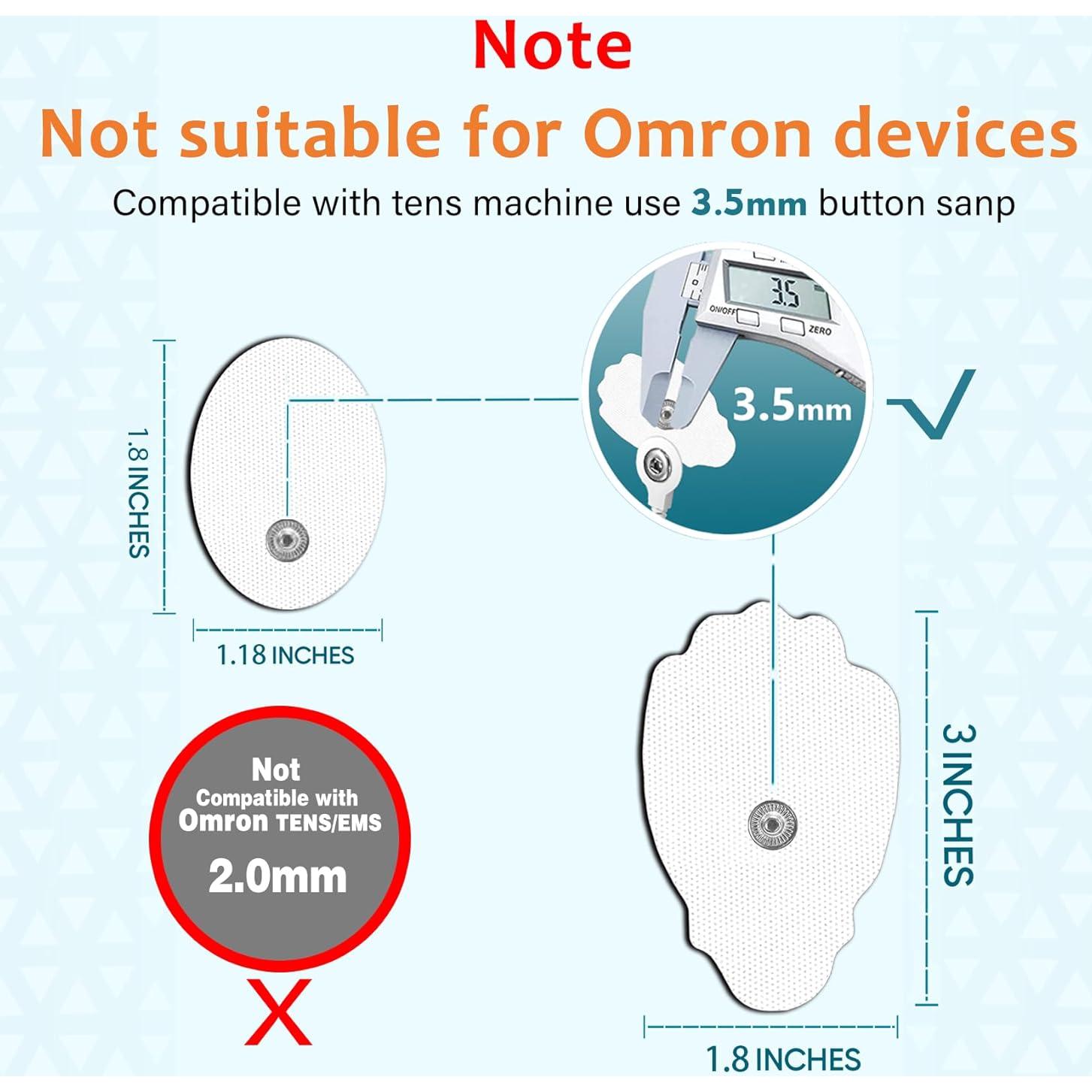 PADS de Reemplazo TENS anrlafie 22PCS Reutilizables Autoadhesivos