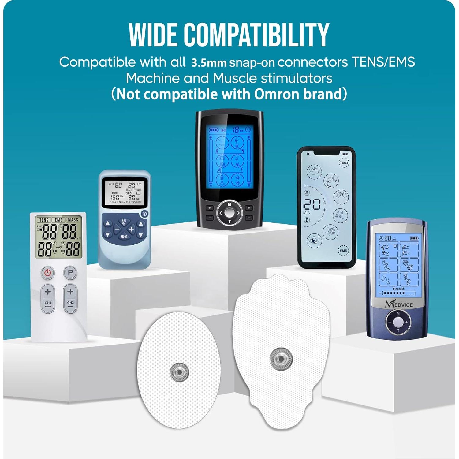 PADS de Reemplazo TENS anrlafie 22PCS Reutilizables Autoadhesivos