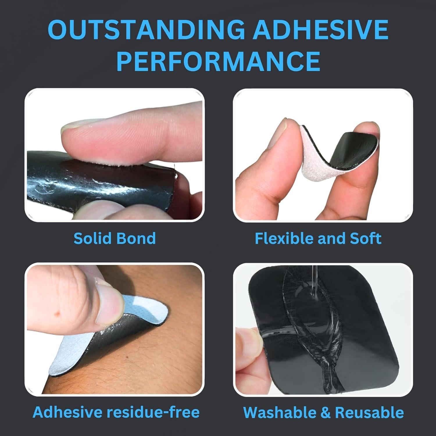 Almohadillas Electrodos TENS Santamedical 40 Pcs 5x5 cm Reutilizables