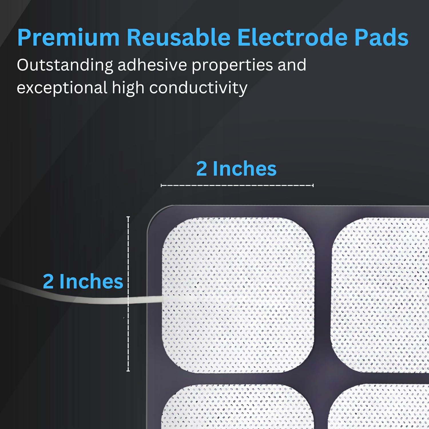 Almohadillas Electrodos TENS Santamedical 40 Pcs 5x5 cm Reutilizables