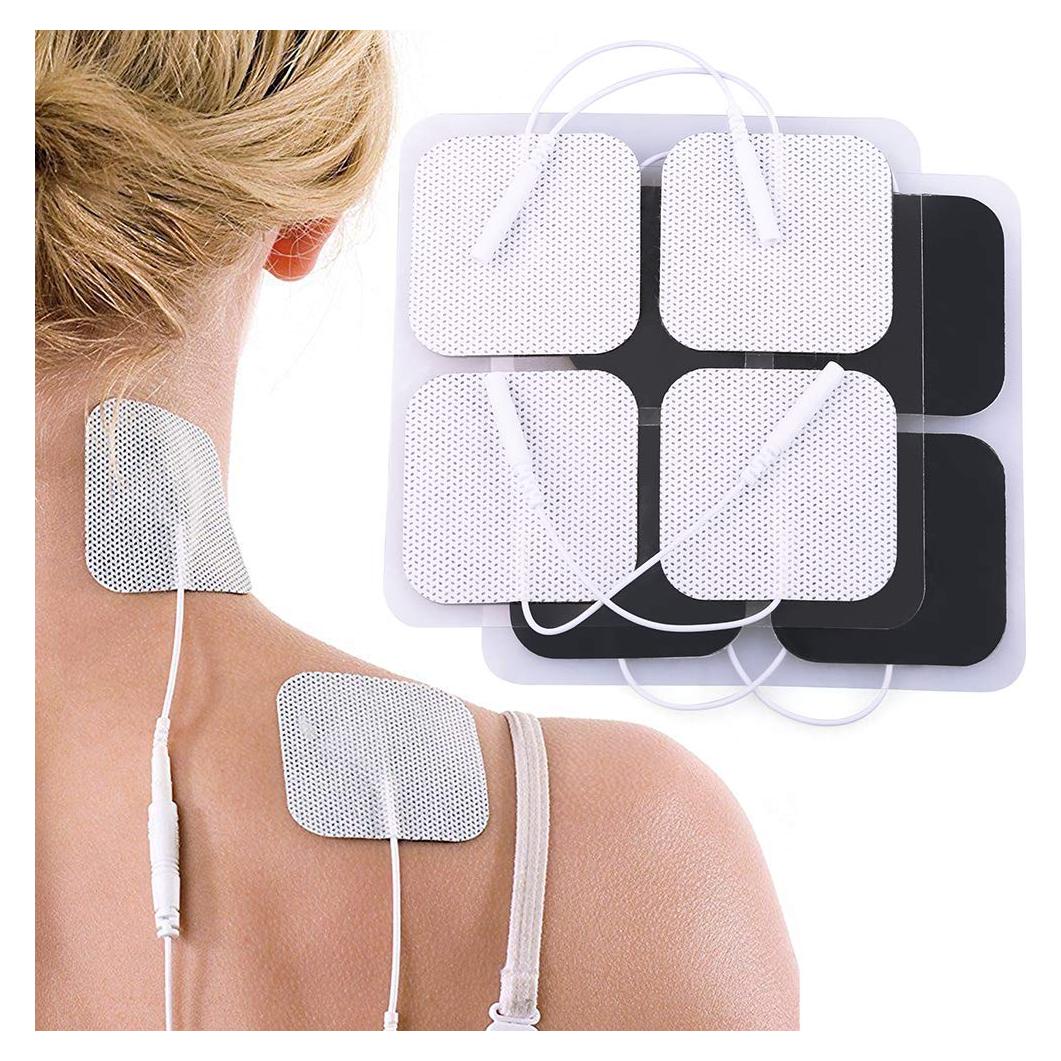 Almohadillas Electrodos TENS LotFancy 80PCS 5x5cm Reutilizables