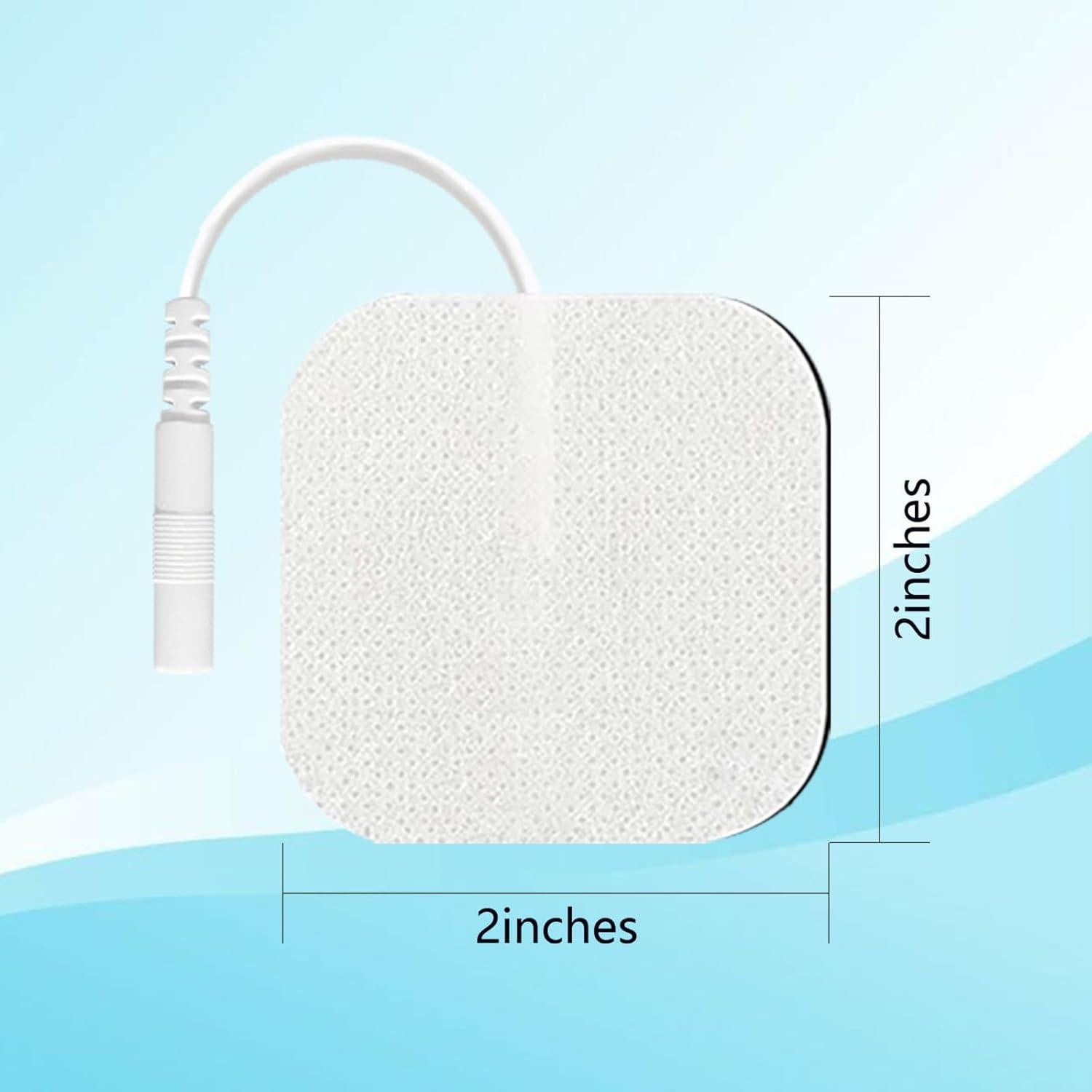 20 Almohadillas Electrodos TENS Luxeveeon 5x5cm Reutilizables