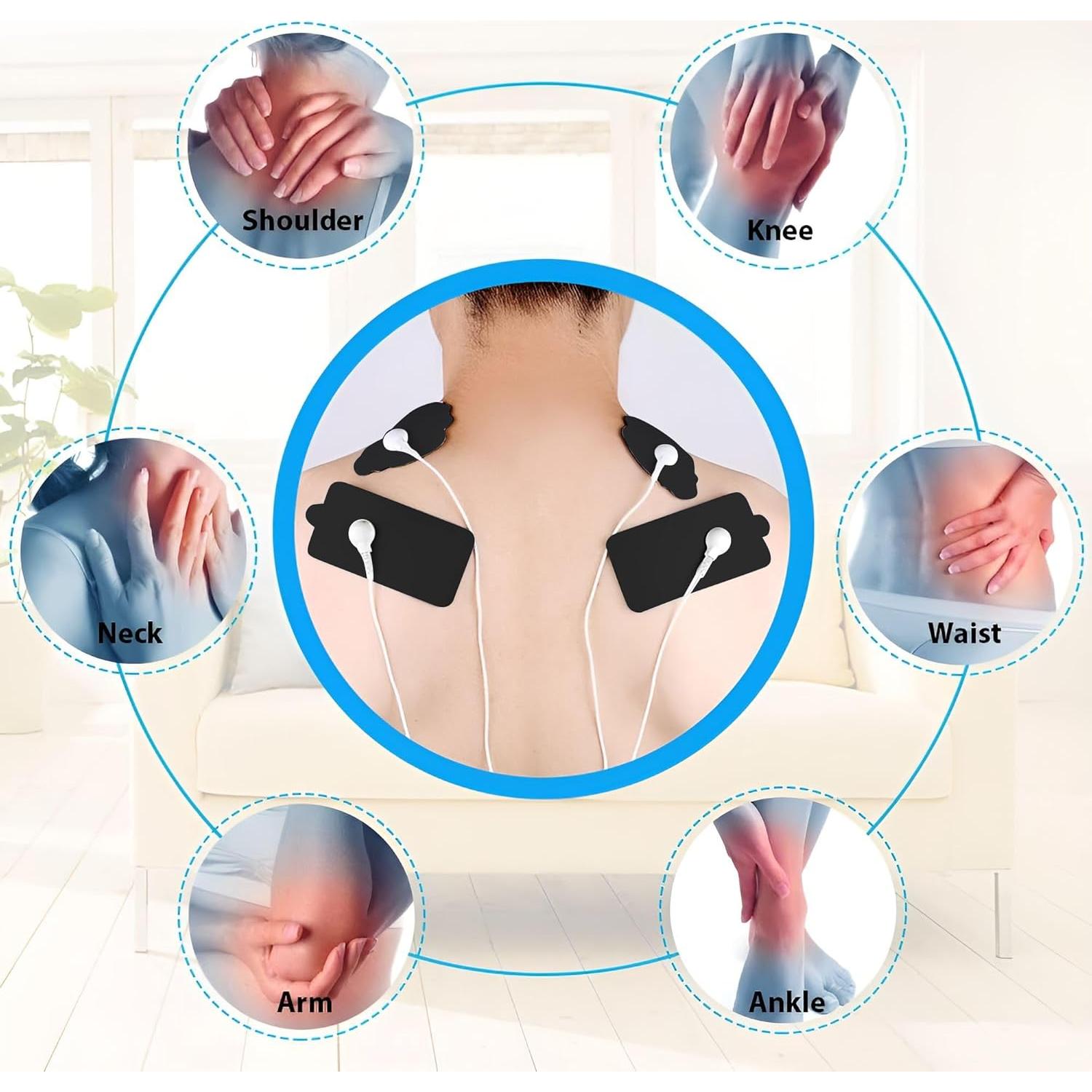 Almohadillas Electrodos TENS Belifu 20 Piezas Reutilizables