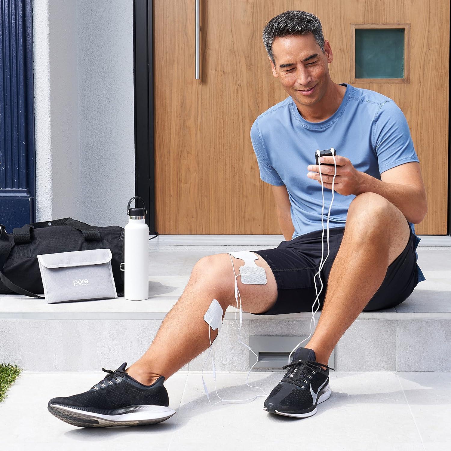 Estimulador Muscular TENS EMS Pure Enrichment Duo 14 Modos