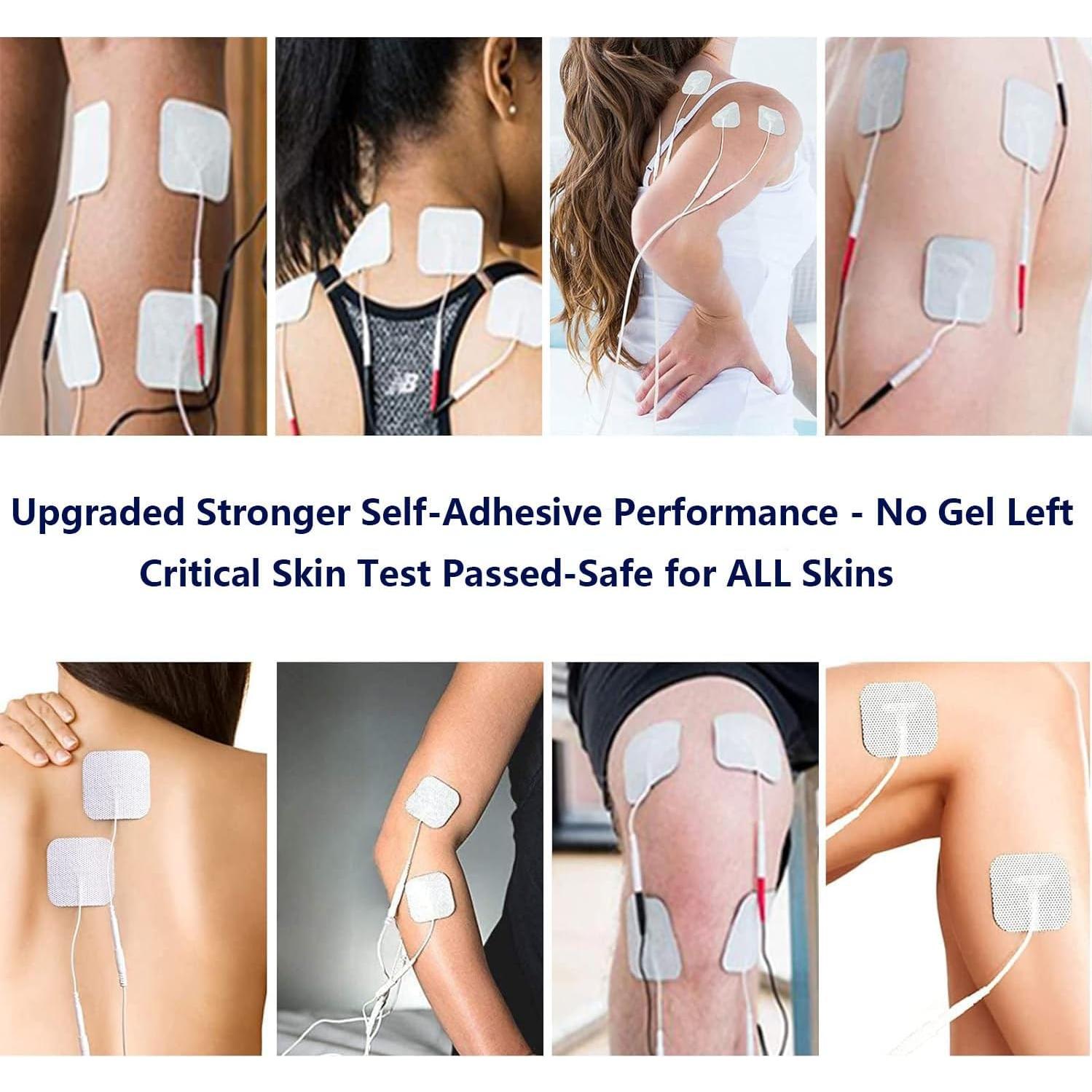 Almohadillas TENS VOVOU 5x10cm 20Pcs Reutilizables Sin Látex