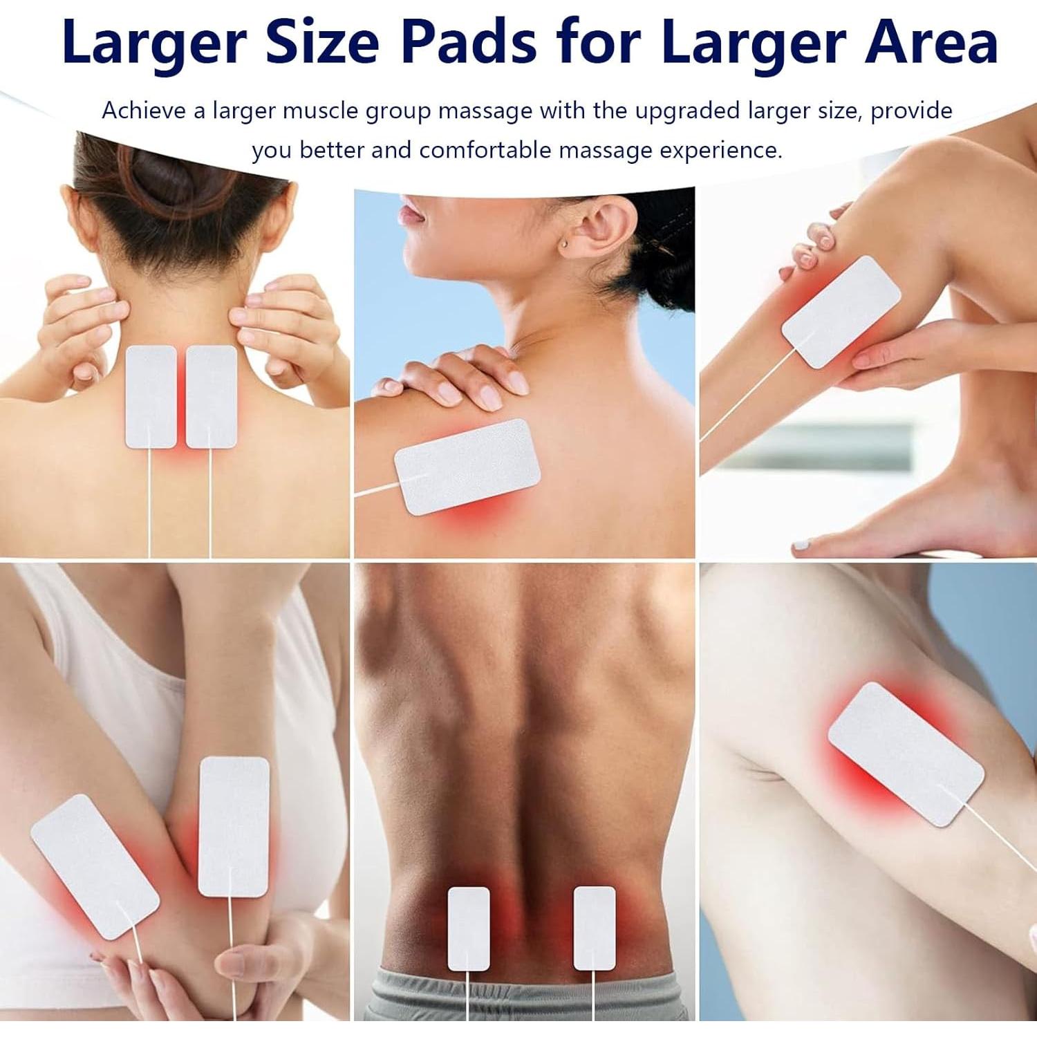 Almohadillas TENS VOVOU 5x10cm 20Pcs Reutilizables Sin Látex