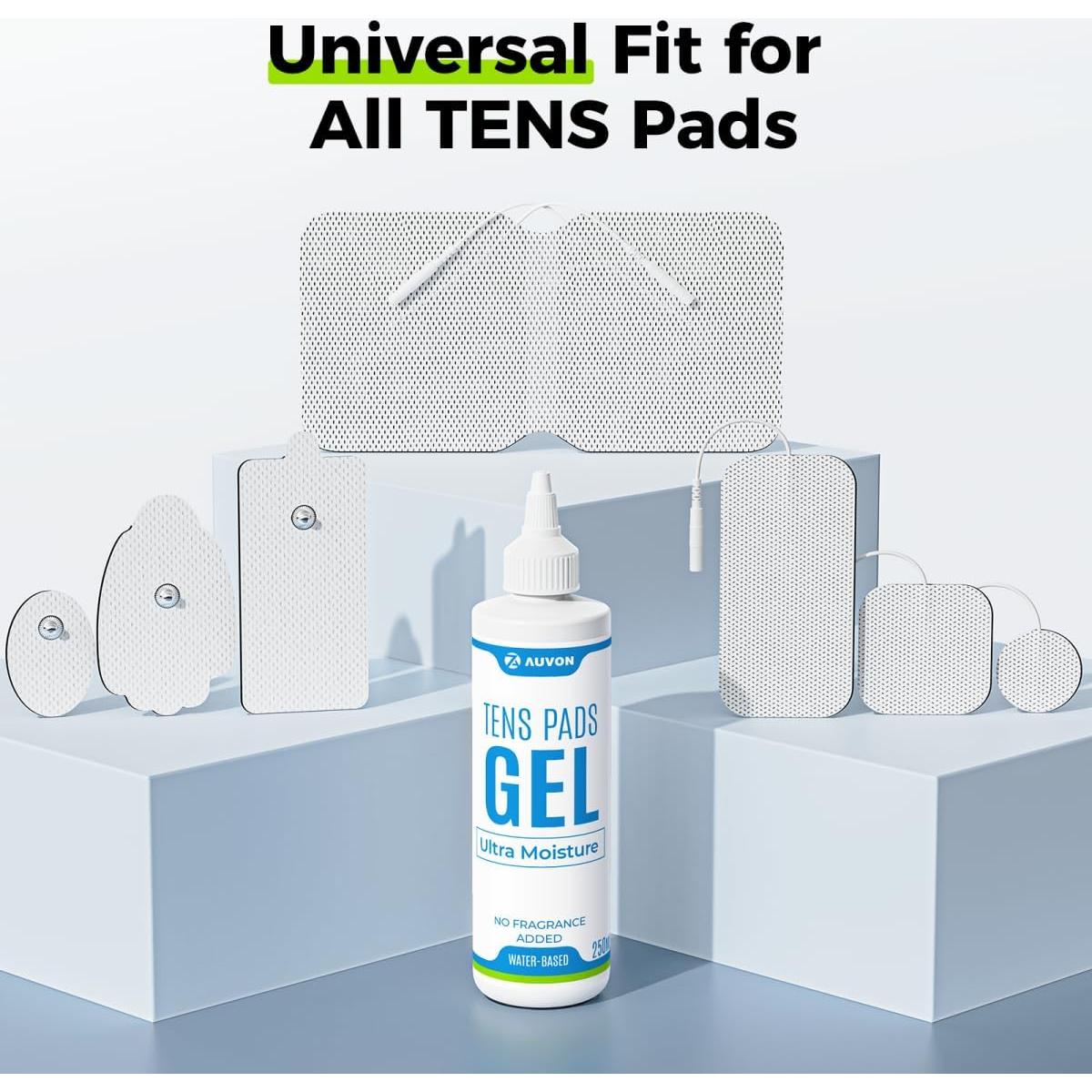 Gel Conductivo AUVON 2 x 250ml para Almohadillas TENS