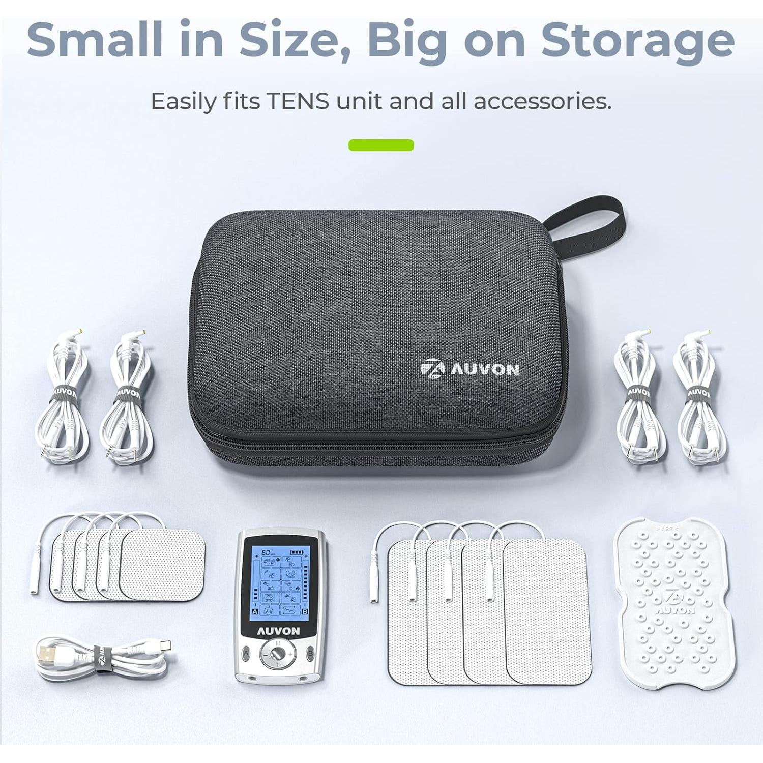 Funda de Viaje Dura AUVON para TENS y Accesorios