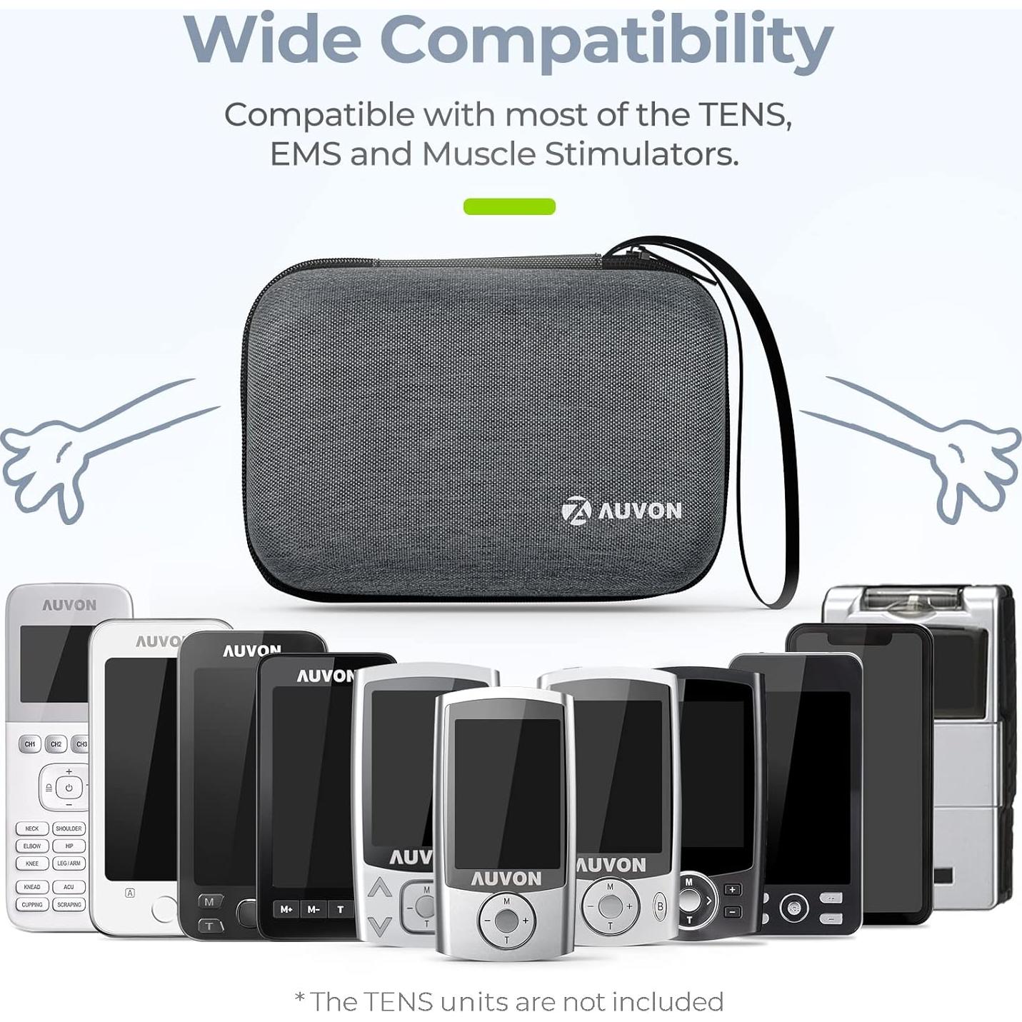 Funda de Viaje Dura AUVON para TENS y Accesorios