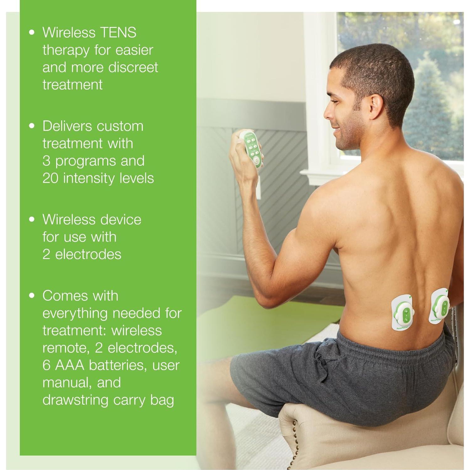 Unidad TENS Inalámbrica AccuRelief con Control Remoto - Alivio Dolor