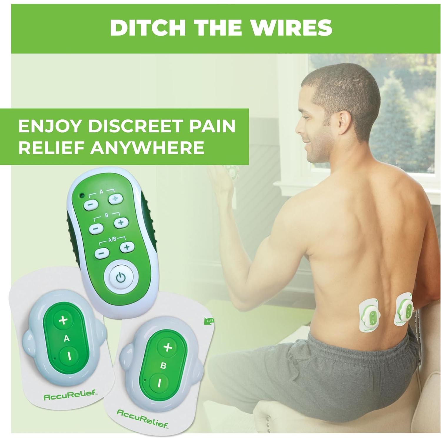 Unidad TENS Inalámbrica AccuRelief con Control Remoto - Alivio Dolor