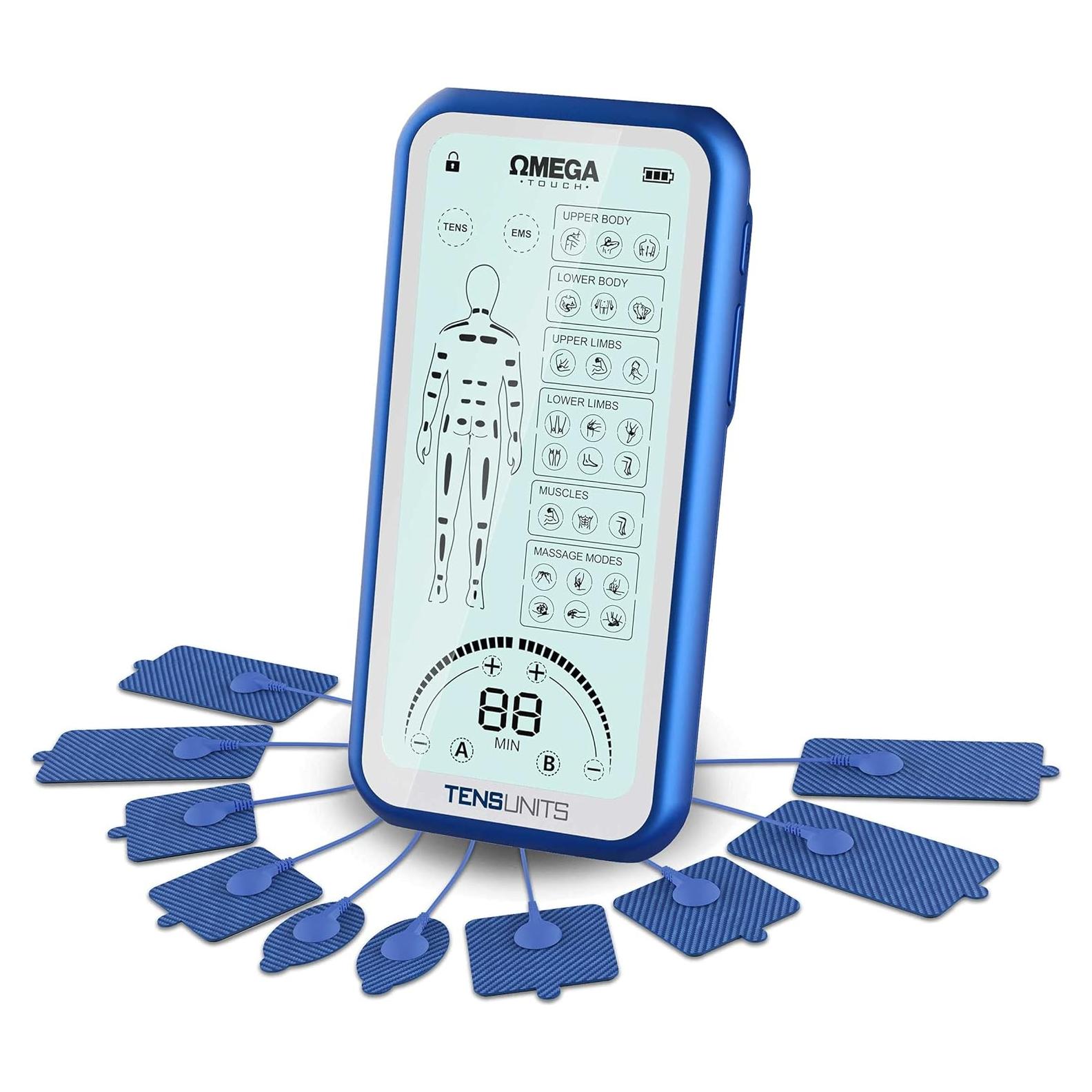 Unidad TENS Omega Touch Estimulador Muscular 24 Modos