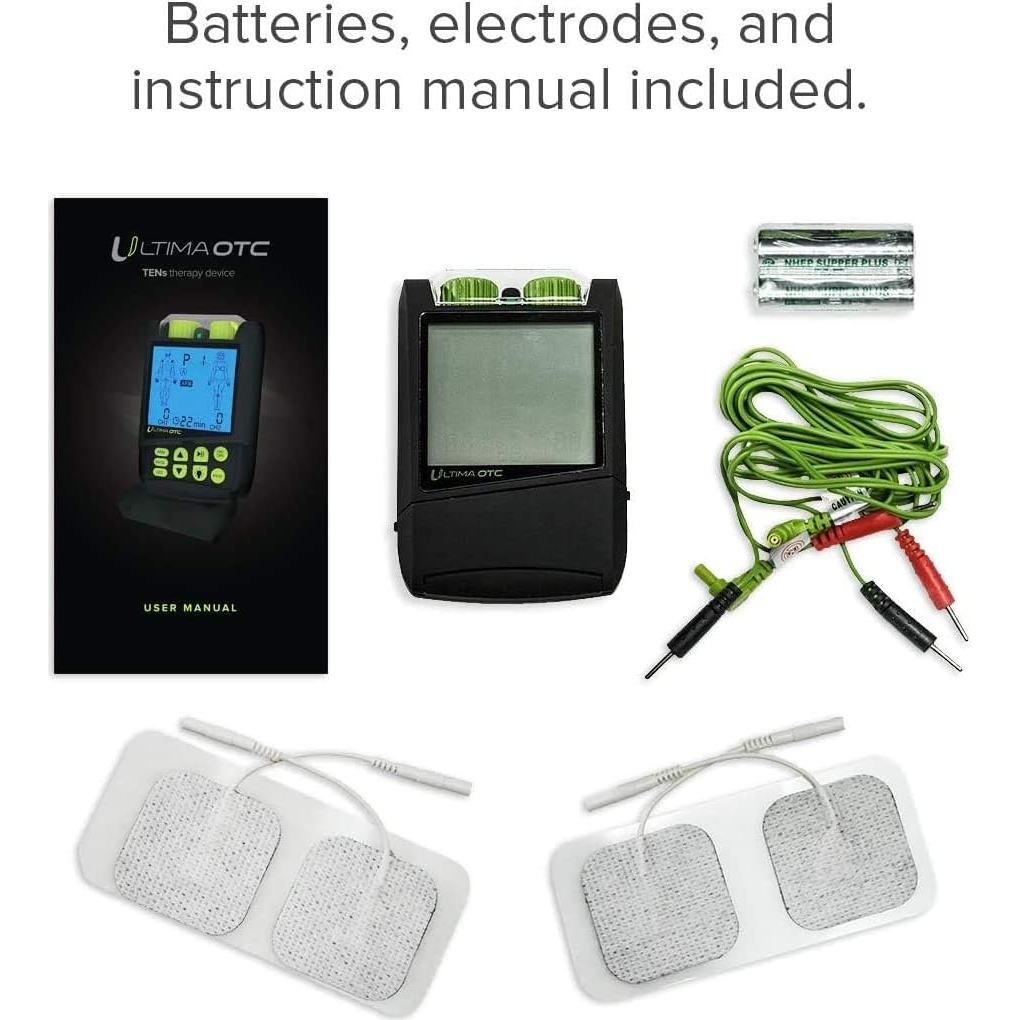 Masajeador TENS Ultima OTC - Estimulador Muscular Eléctrico Blanco