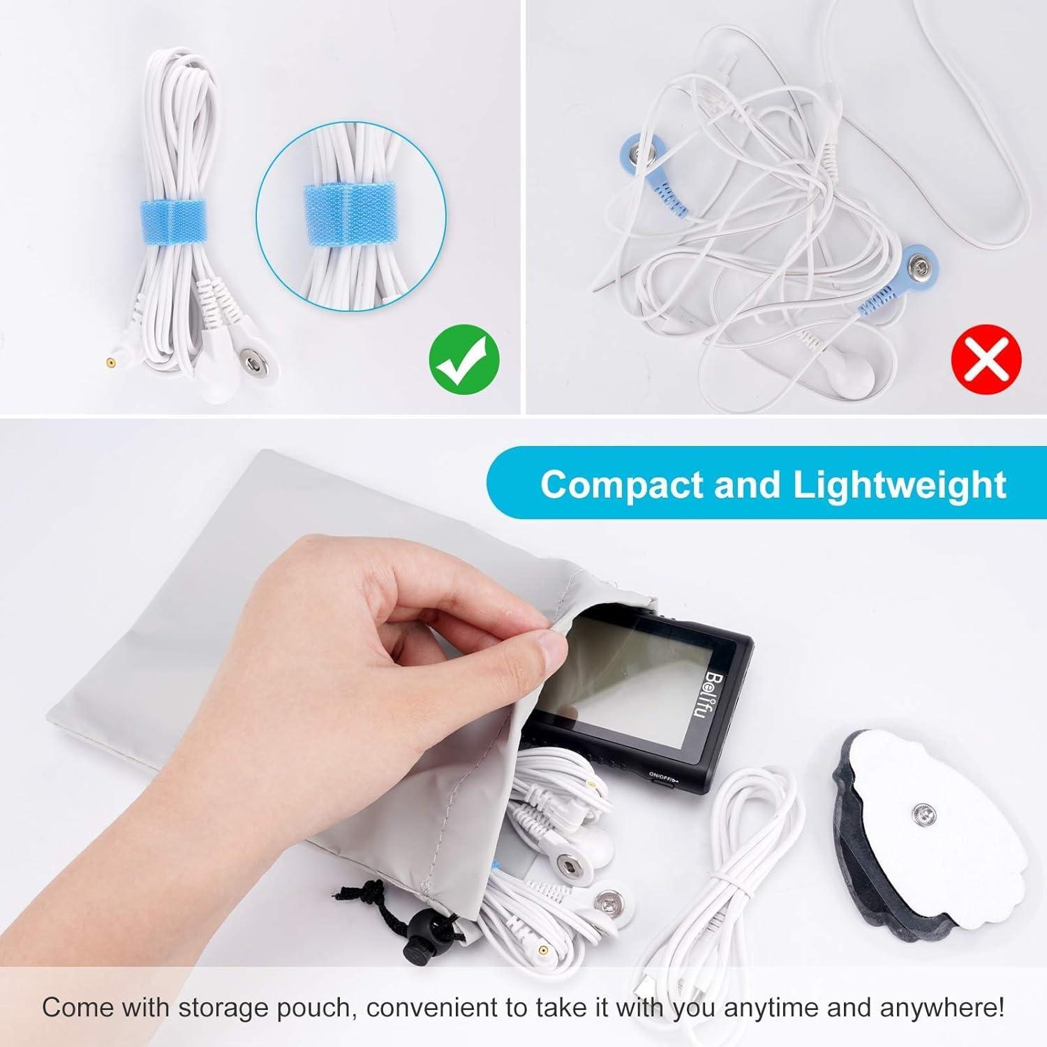 Estimulador Muscular TENS Belifu SM9126 4 Canales 24 Modos