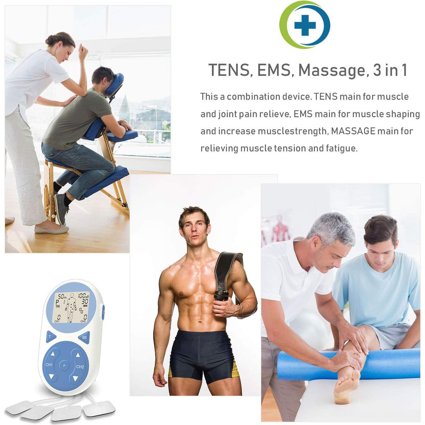 Estimulador Muscular TENS EMS Ulaif 2020 Portátil 32 Modos