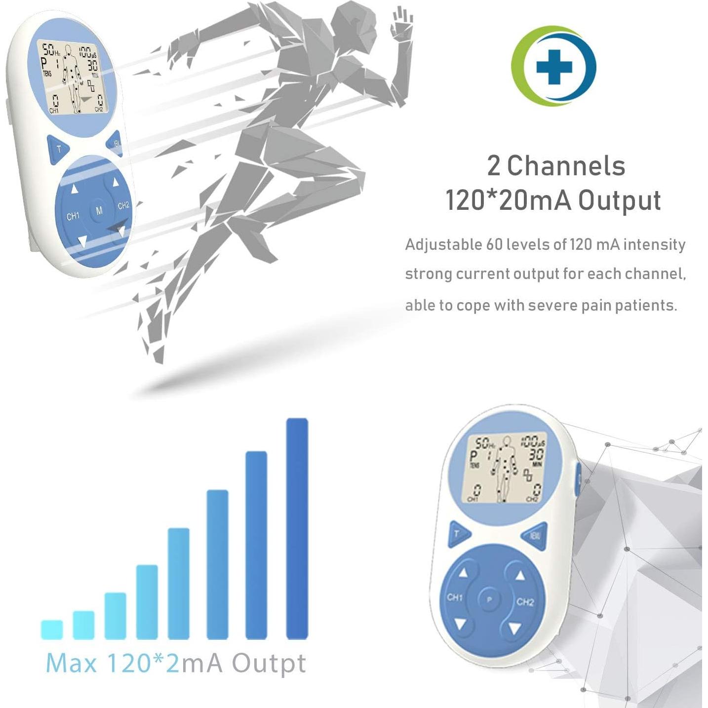 Estimulador Muscular TENS EMS Ulaif 2020 Portátil 32 Modos