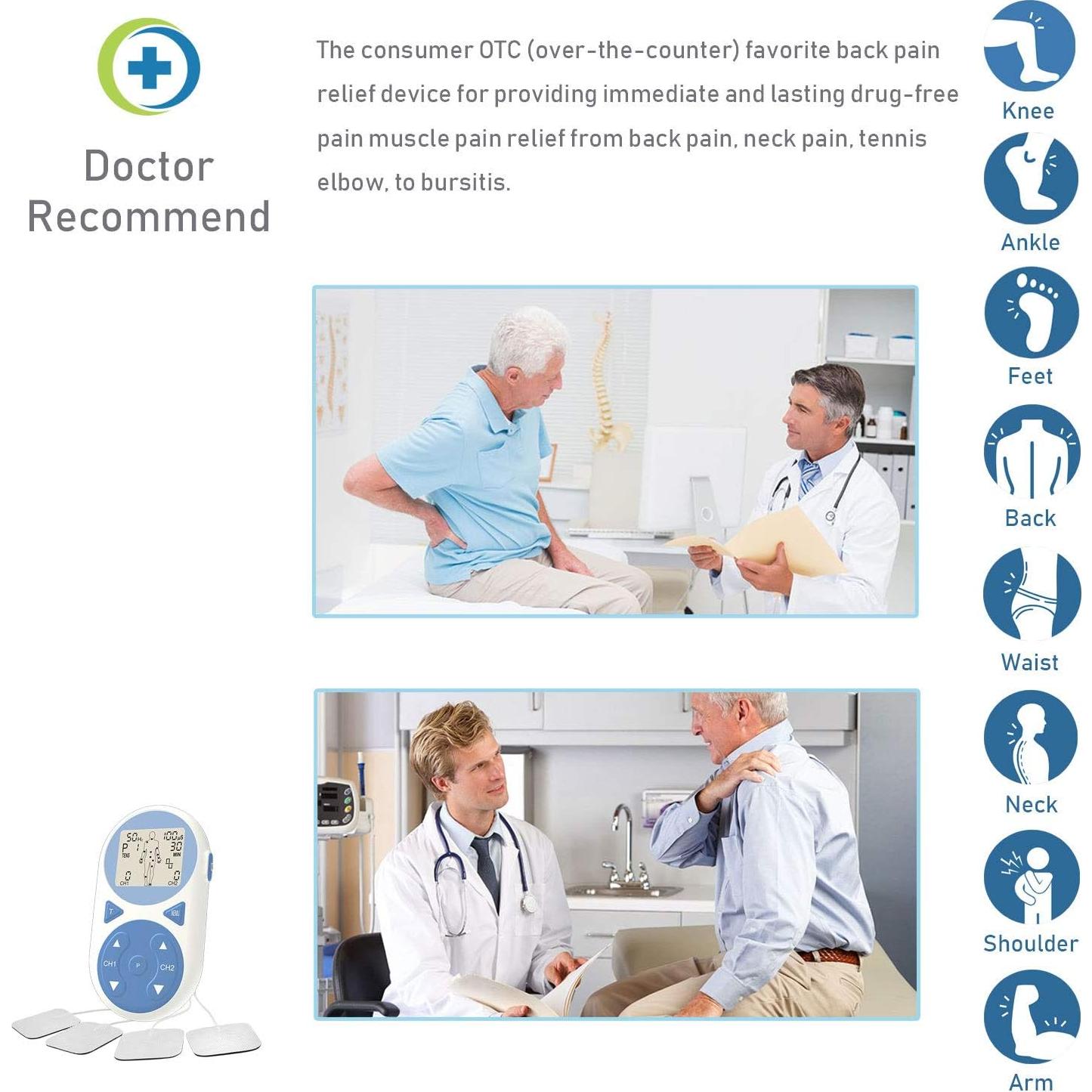 Estimulador Muscular TENS EMS Ulaif 2020 Portátil 32 Modos