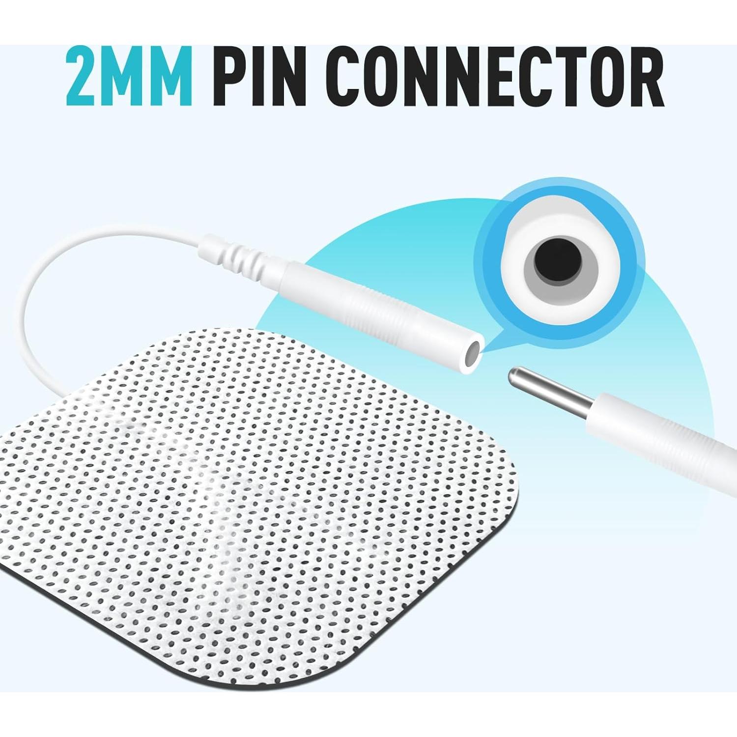 Almohadillas TENS Easy@Home 16 Reutilizables 5.08cm x 5.08cm