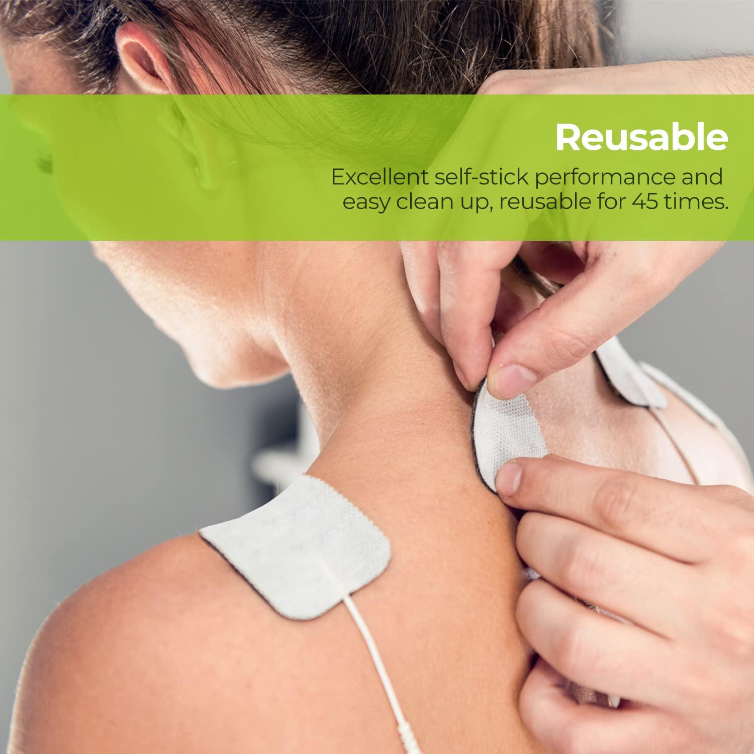 Almohadillas Electrodos TENS AUVON 5x10cm 24 Pcs Reutilizables