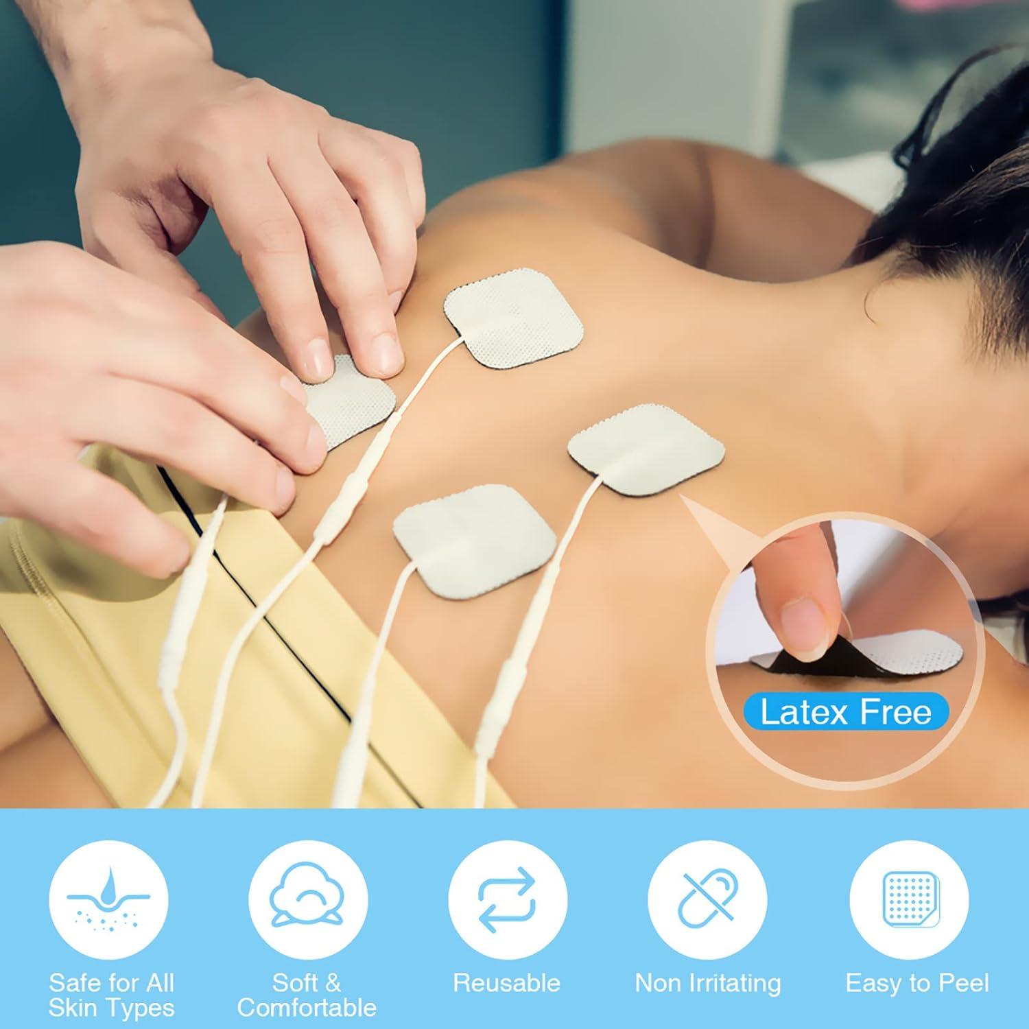 Parches de Reemplazo TENS TENKER 20PCS 5.08x5.08 cm Reutilizables