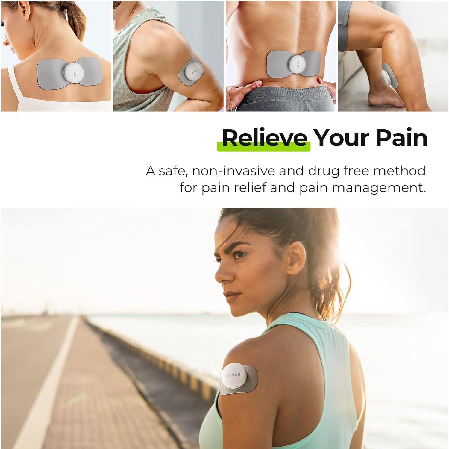 AUVON Estimulador Muscular TENS Inalámbrico 24 Modos