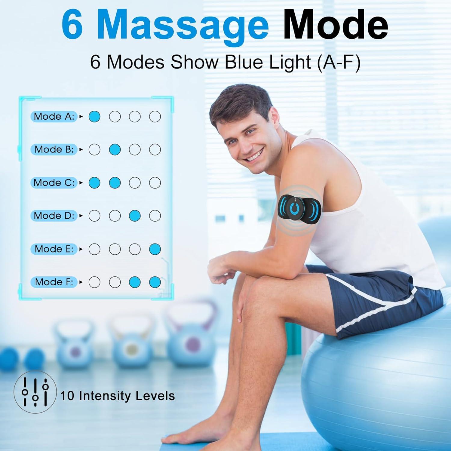 Estimulador Muscular TENS Inalámbrico MASTOGO 6 Modos 10 Intensidades