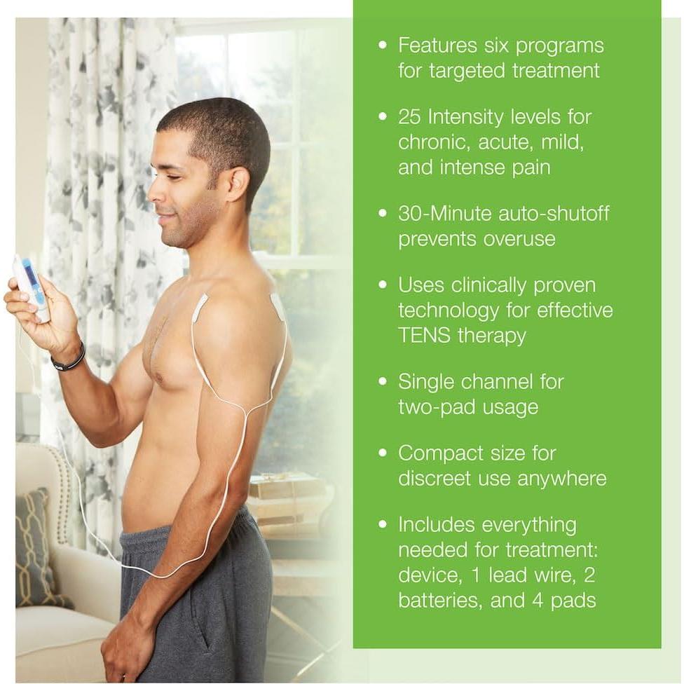 Estimulador Muscular Eléctrico TENS AccuRelief - Alivio Dolor Cuello y Espalda
