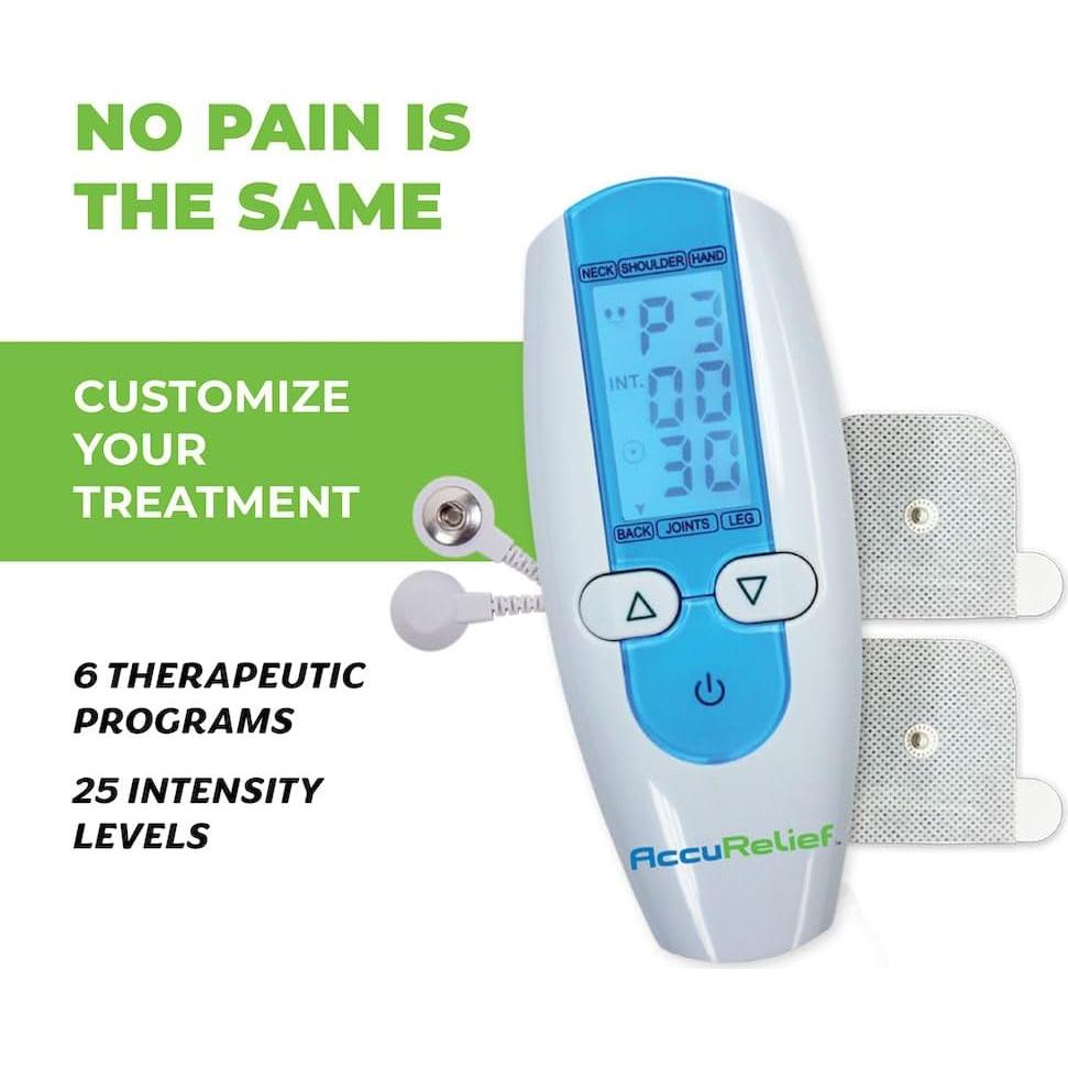 Estimulador Muscular Eléctrico TENS AccuRelief - Alivio Dolor Cuello y Espalda