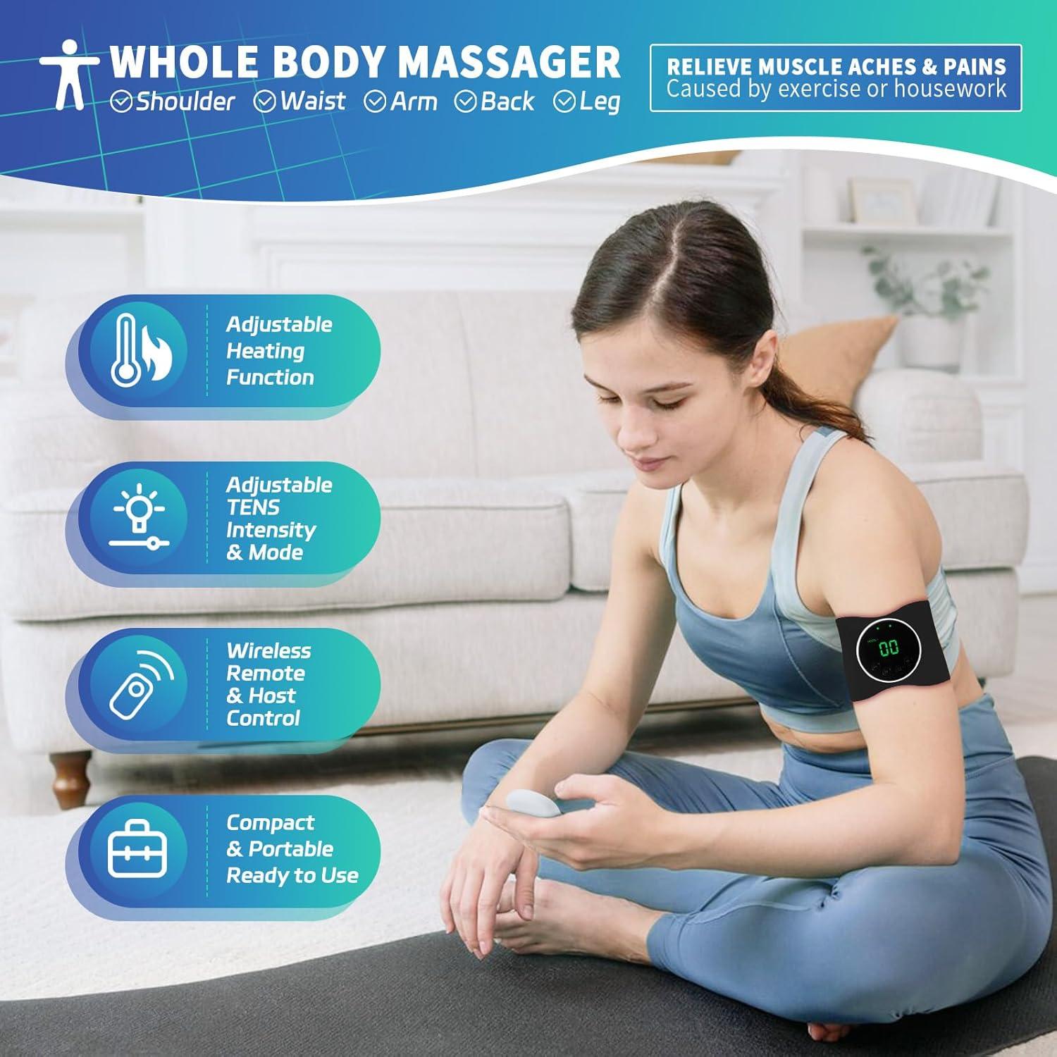 Unidad TENS Inalámbrica Rainsylvas con Calefacción y Control Remoto